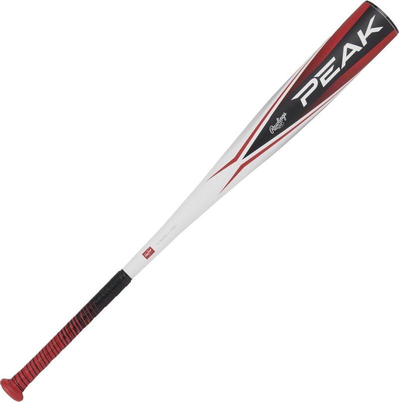 Rawlings Peak 2 3/4" USSSA Youth Baseball bat (-10) 2024 - WHITE/RED/BLACK Thumbnail View 1