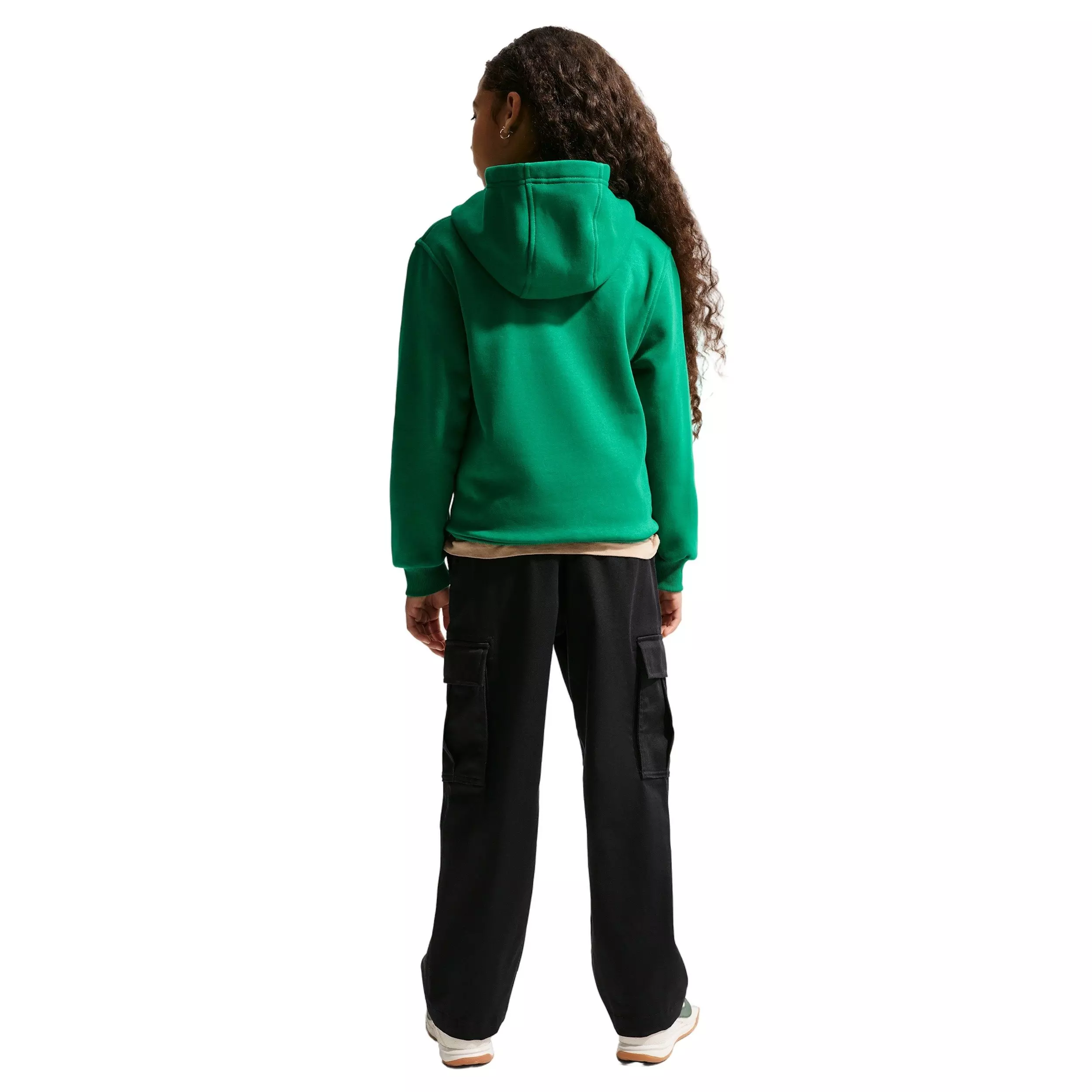 Nike Big Kids' Sportswear Club Fleece Pullover Hoodie - Green - GREEN
