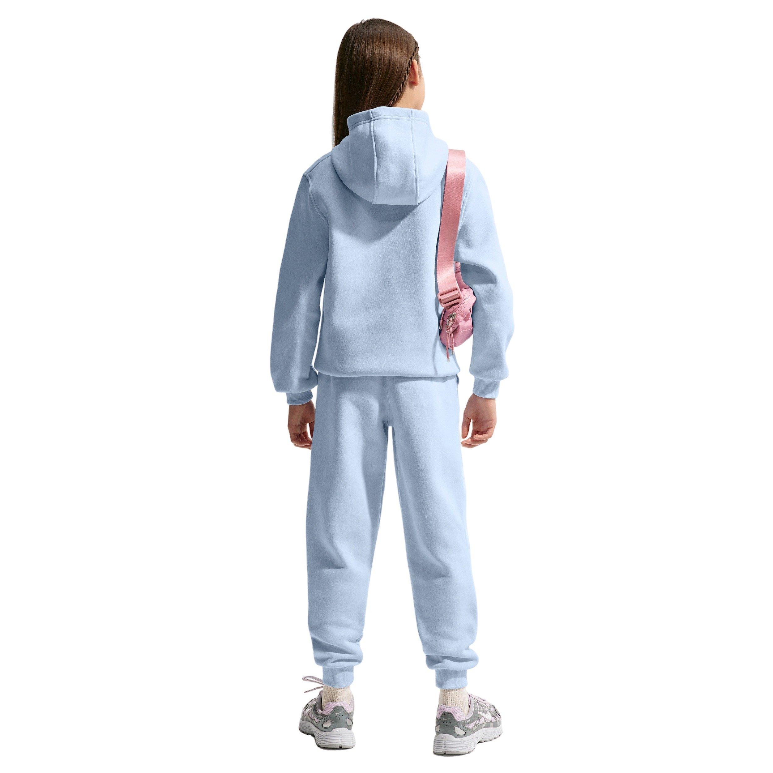 Nike Big Kids' Sportswear Club Fleece Pullover Hoodie - Light Blue - LIGHT BLUE Thumbnail View 5