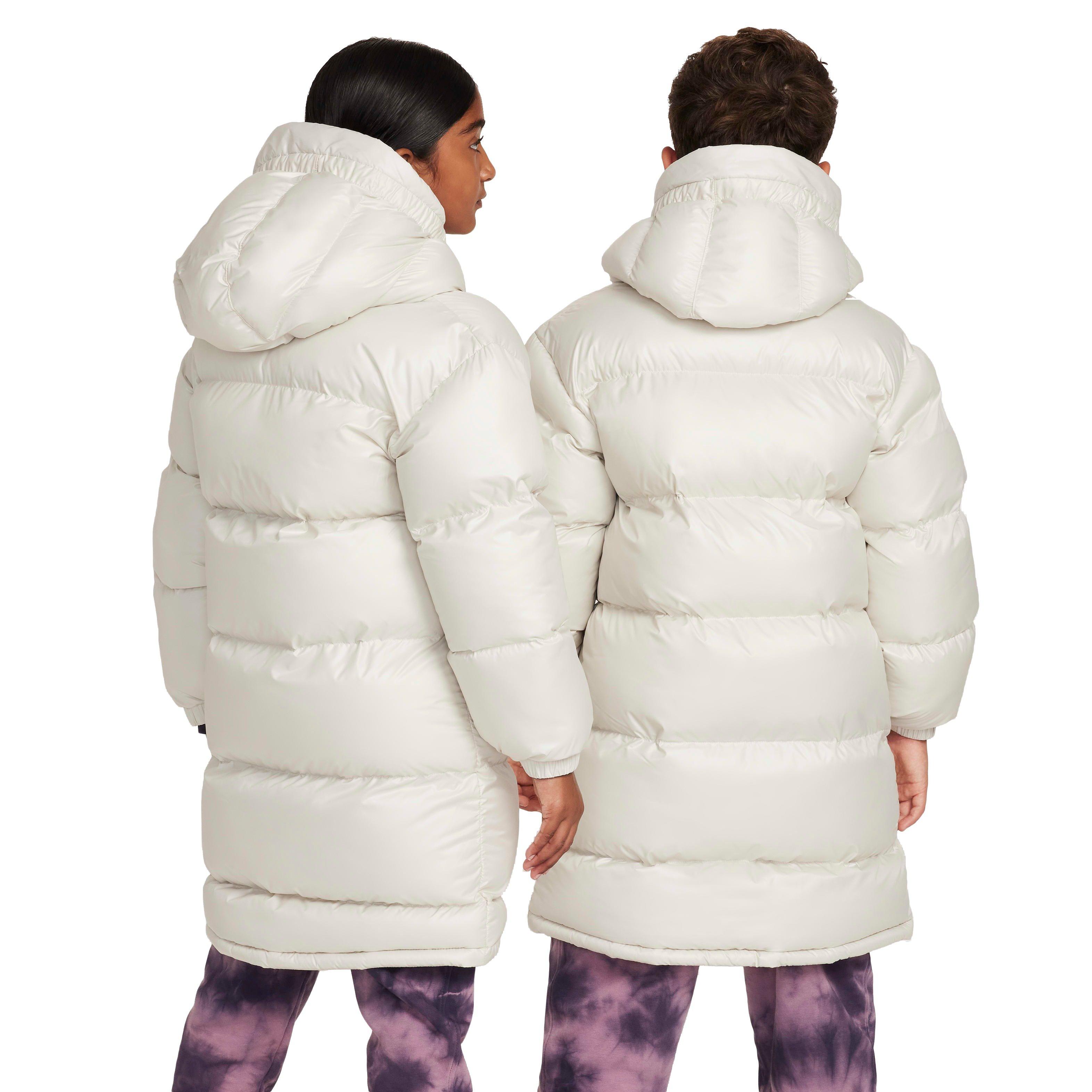 Nike Big Kids' Sportswear Heavyweight Synthetic Fill EasyOn Therma-FIT Repel Loose Hooded Parka Lt Bone - LT BONE Thumbnail View 2