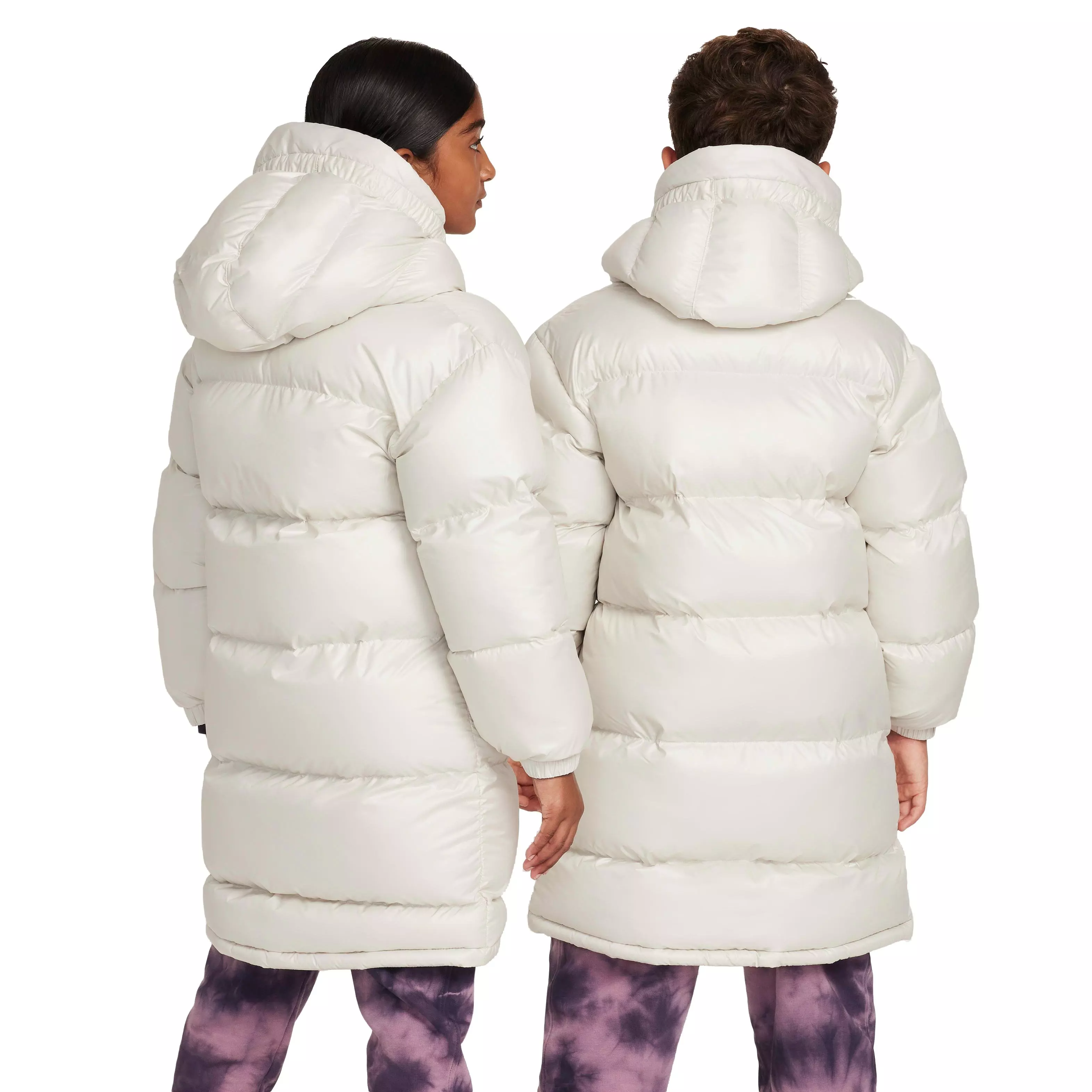 Nike Big Kids' Sportswear Heavyweight Synthetic Fill EasyOn Therma-FIT Repel Loose Hooded Parka Lt Bone - LT BONE