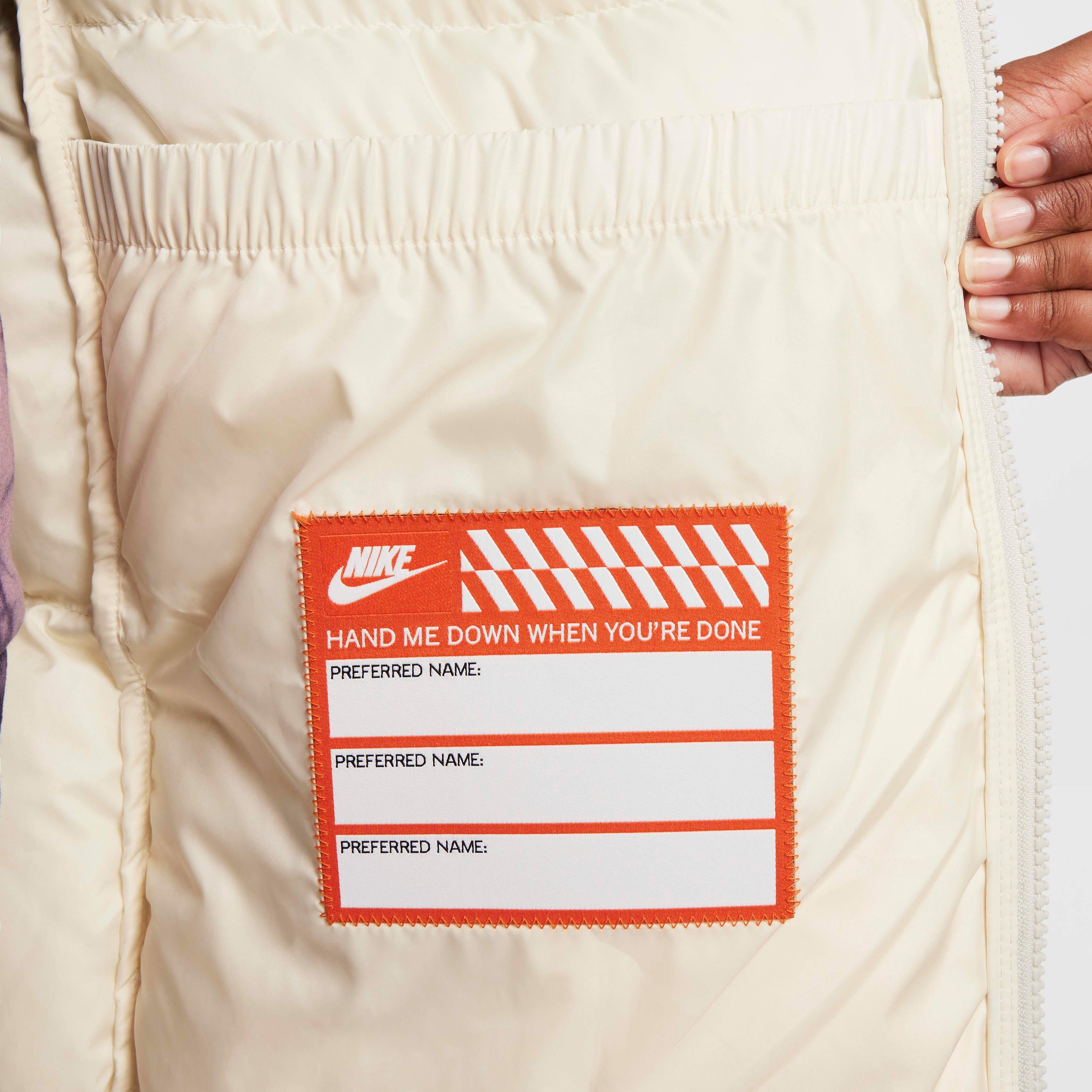 Nike Sportswear Heavyweight Synthetic Fill EasyOn Therma-FIT Repel Big Kids' Lt Bone Hooded Parka