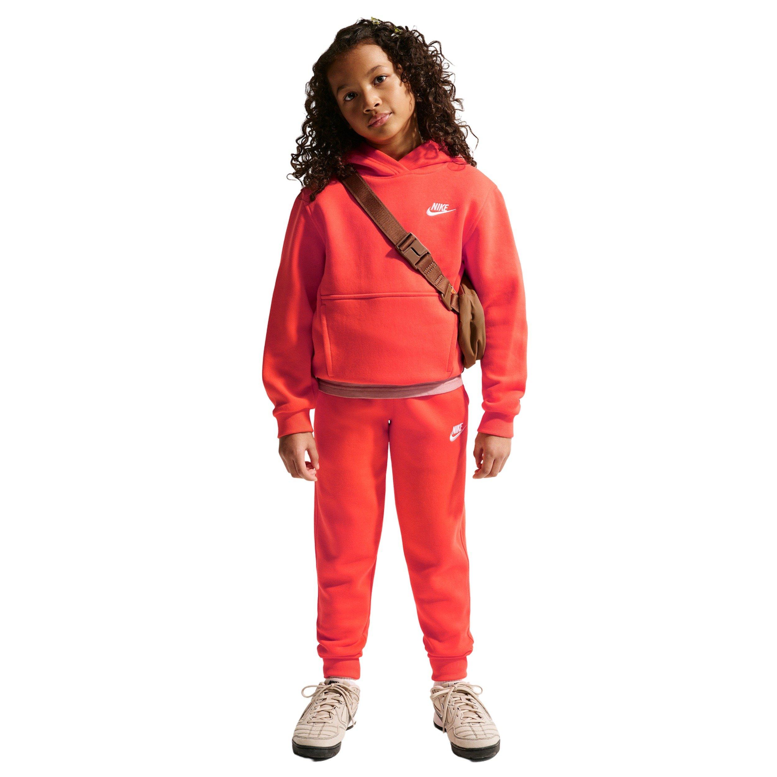 Nike Sportswear Club Fleece Big Kids' Orange Pullover Hoodie