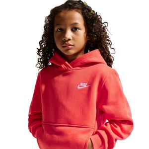 Nike Big Kids' Sportswear Club Fleece Pullover Hoodie - Orange