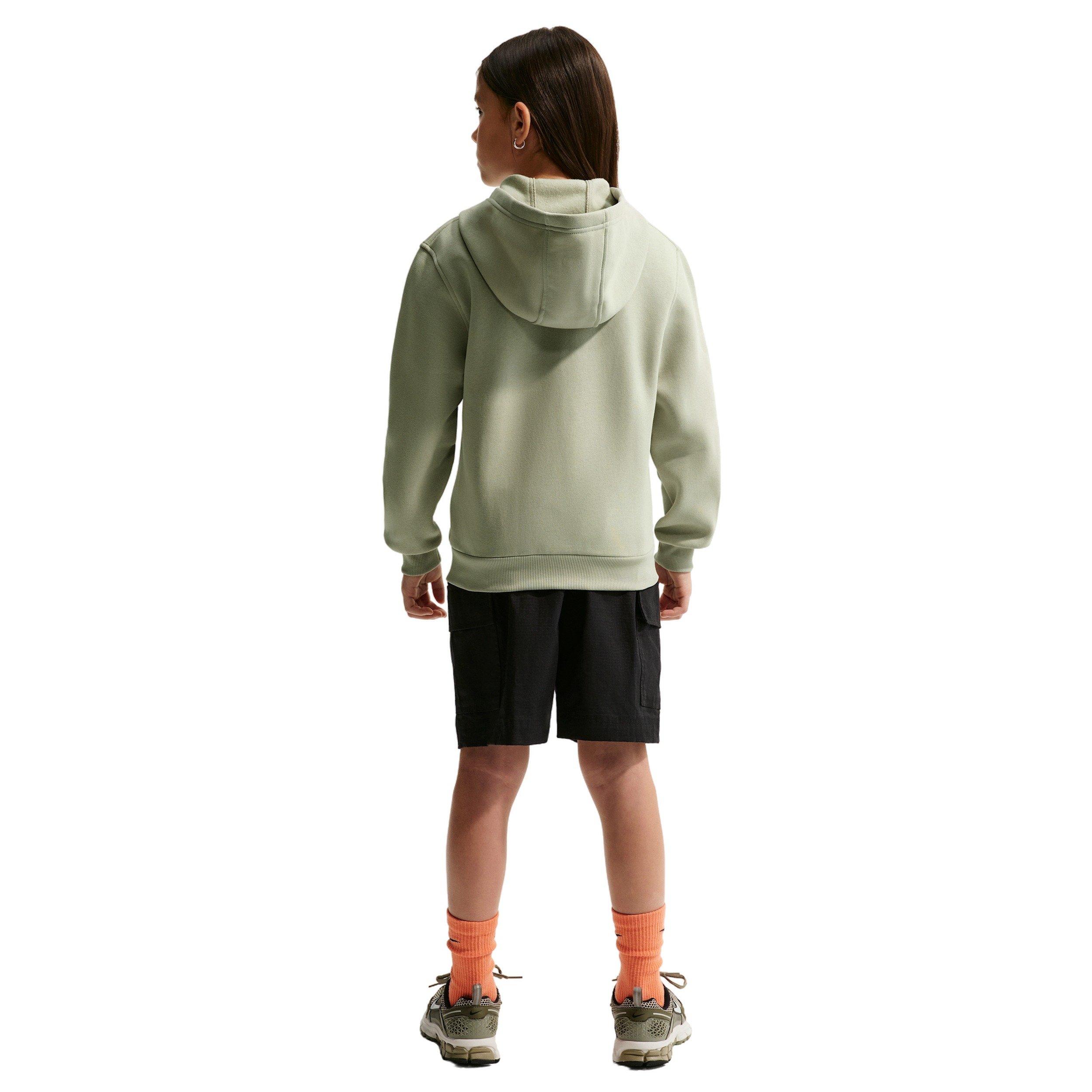 Nike Big Kids' Sportswear Club Fleece Full-Zip Hooded Jacket - Light Green - LIGHT GREEN Thumbnail View 5