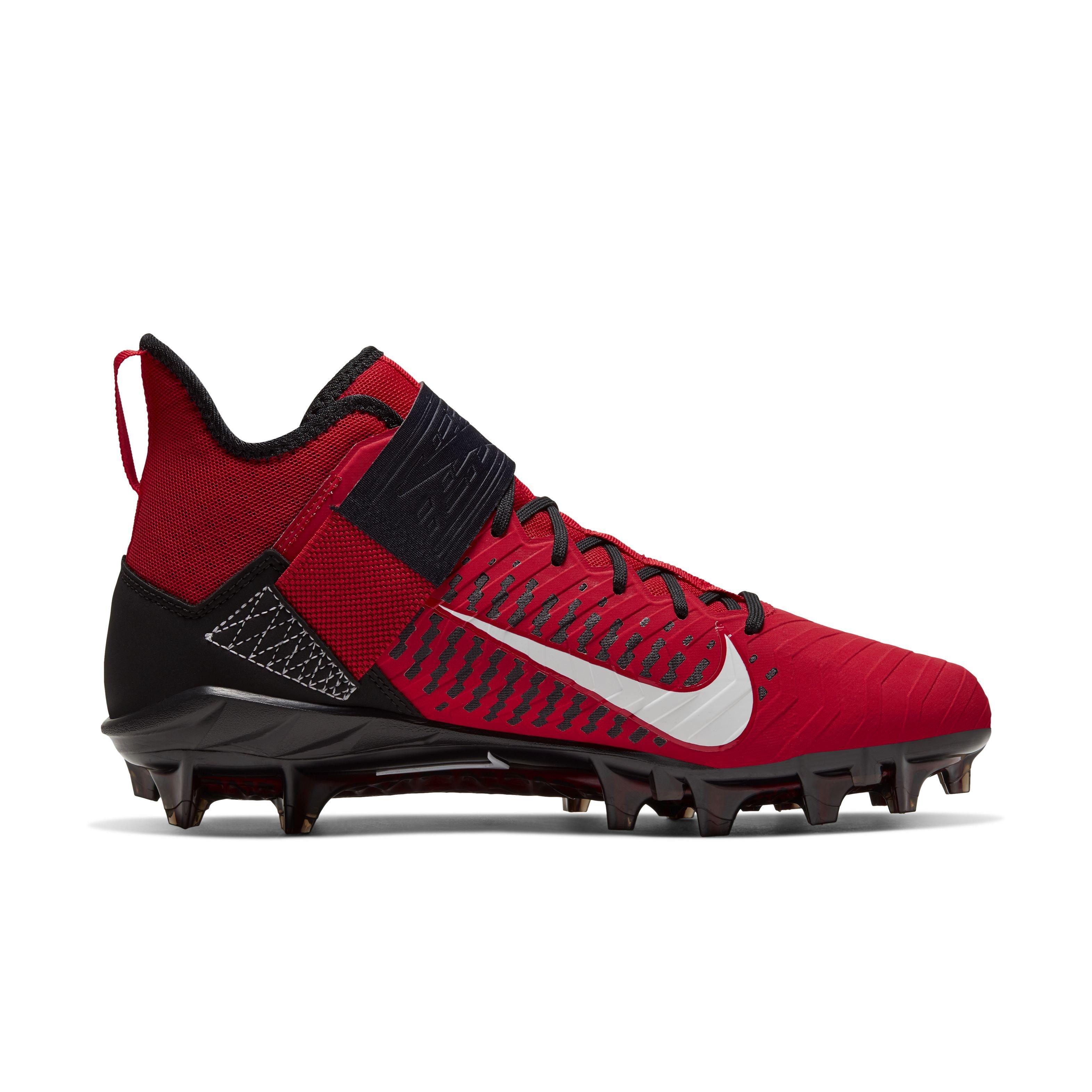 nike football cleats red and black