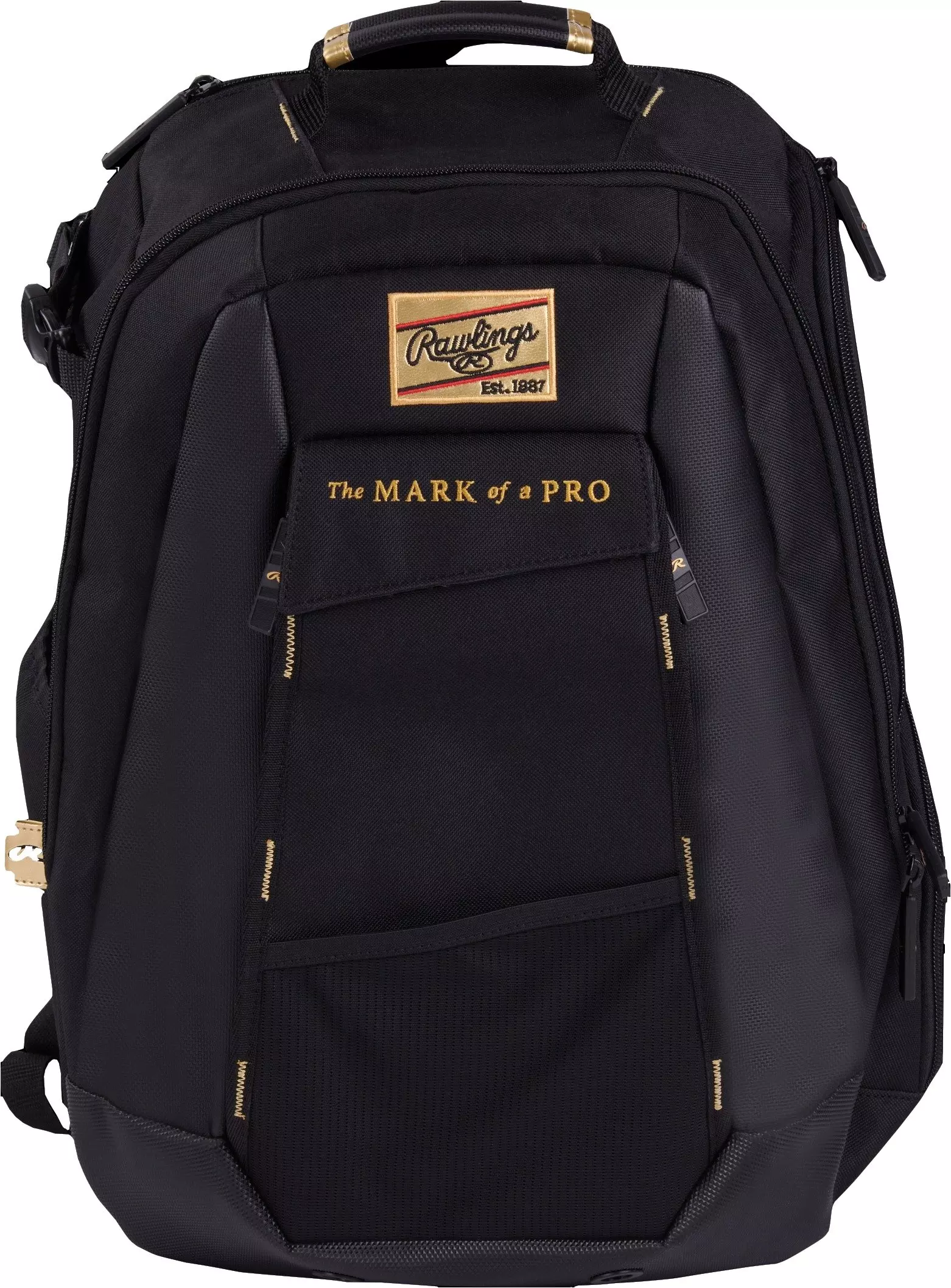 Rawlings Gold Collection Utility Backpack - Black - BLACK