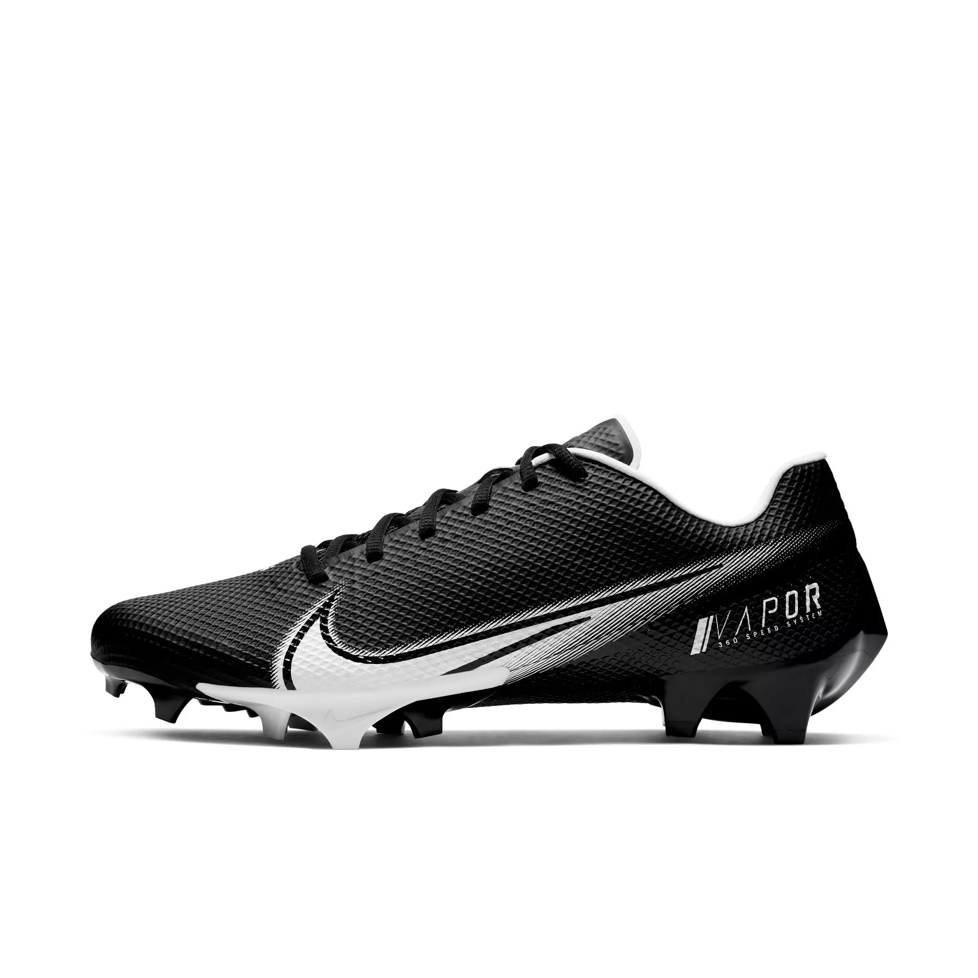 Nike Vapor Edge Speed 360 "Black/White" Men's Football Cleat - BLACK/WHITE