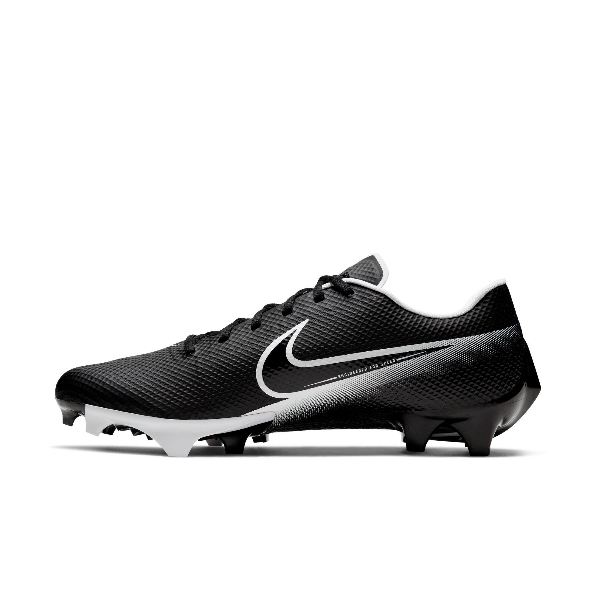 Nike Vapor Edge Speed 360 "Black/White" Men's Football Cleat - BLACK/WHITE Thumbnail View 4