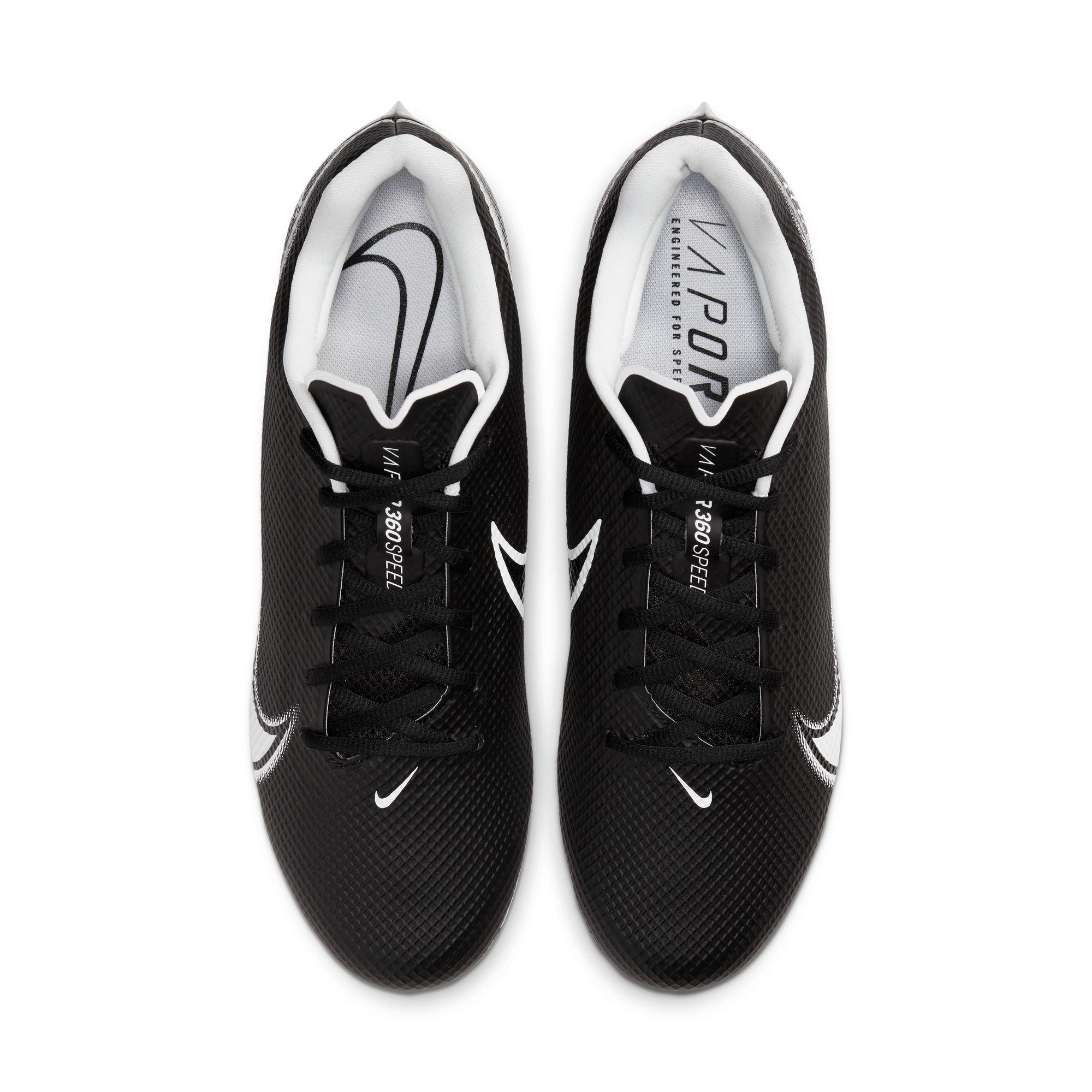Nike Vapor Edge Speed 360 "Black/White" Men's Football Cleat - BLACK/WHITE Thumbnail View 6