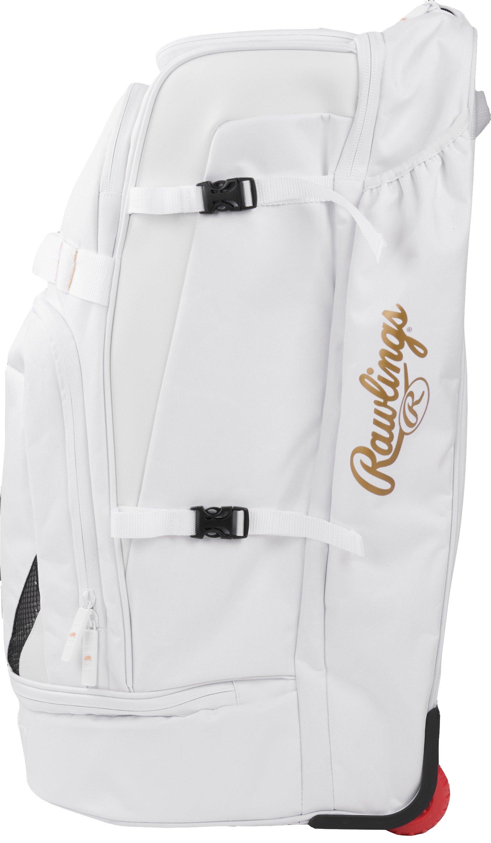 Rawlings Gold Collection Wheeled Bag - WHITE Thumbnail View 3