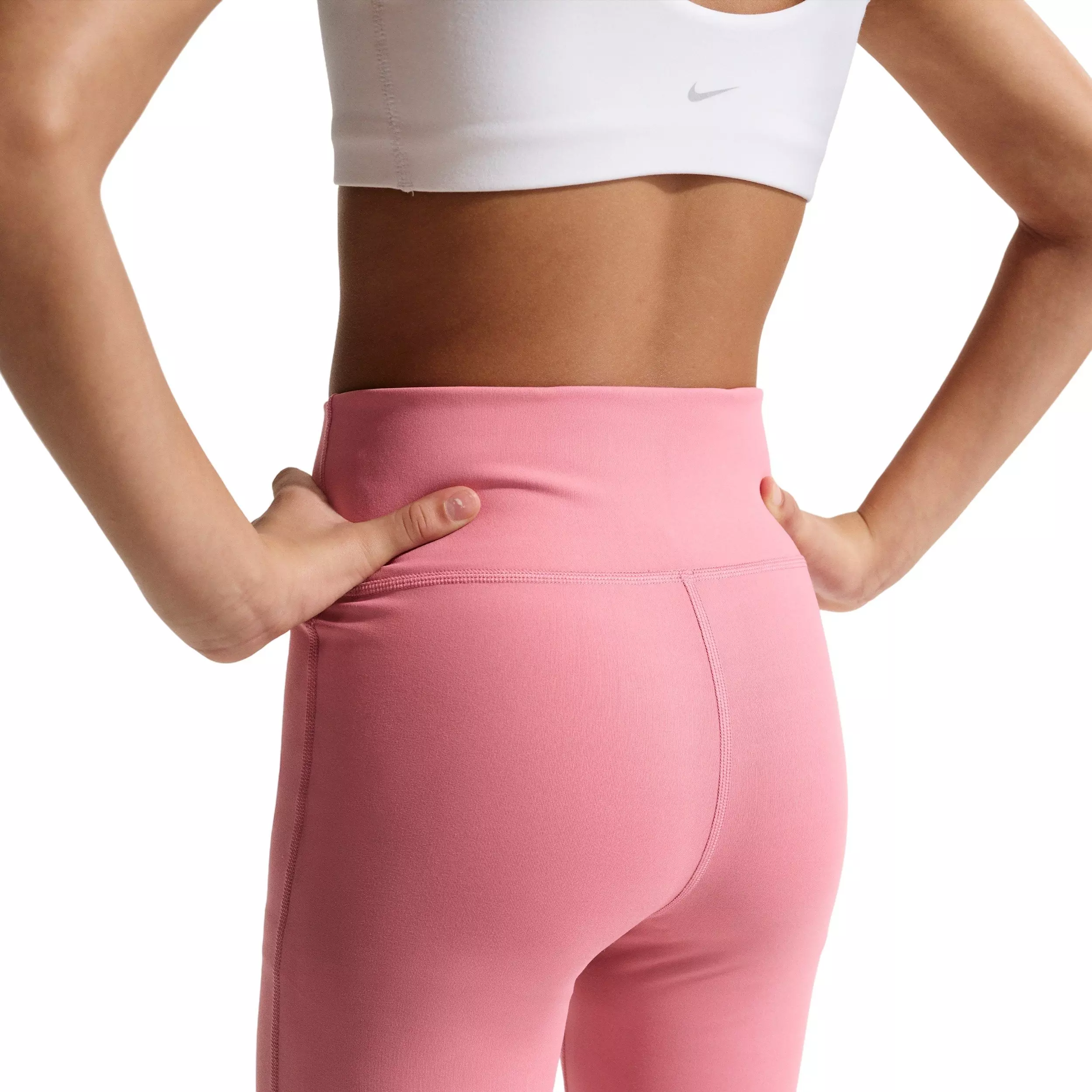 Nike Big Girls' One Dri-FIT Flared Leggings - Pink - PINK