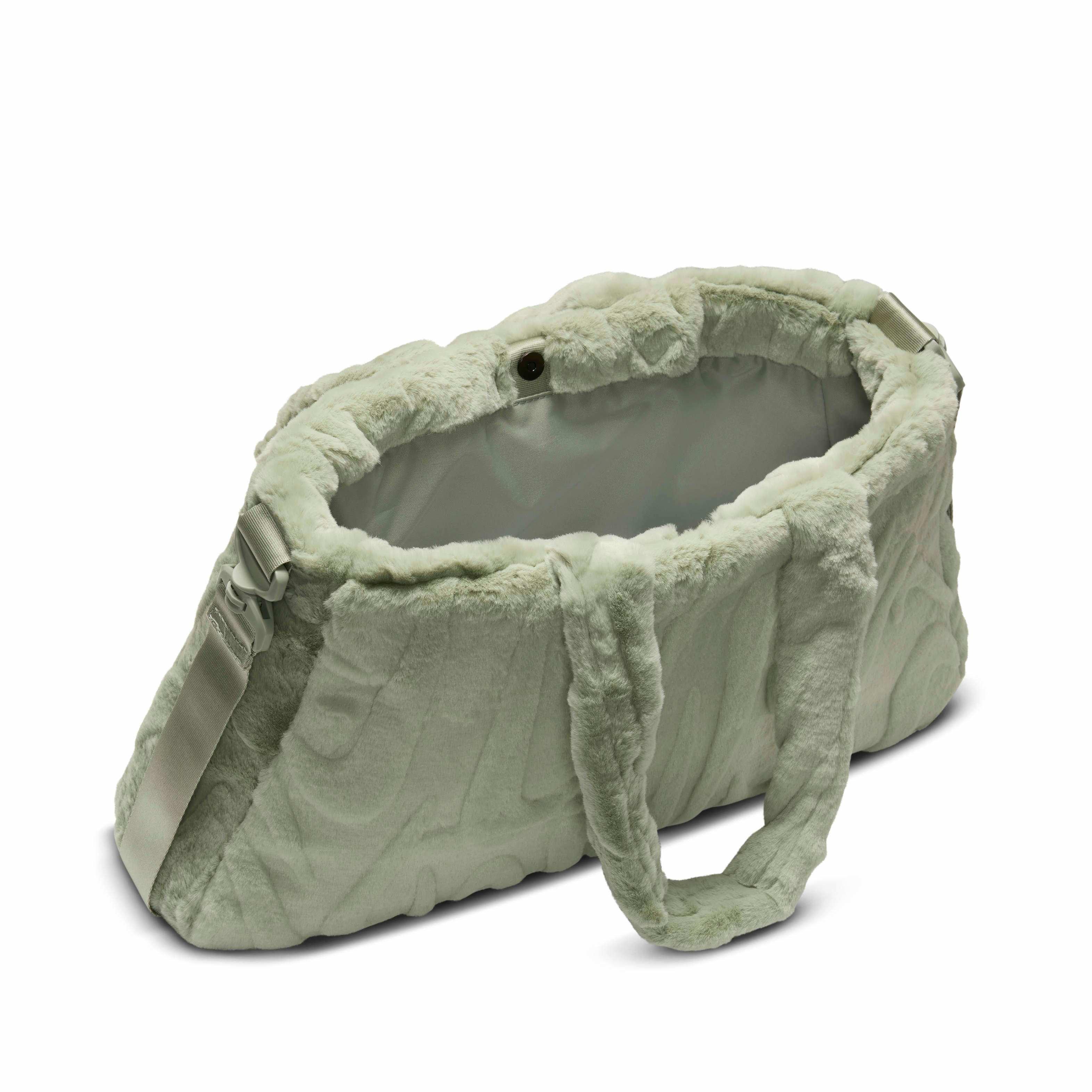 Nike Women's Sportswear Faux Fur Tote -Jade - JADE GREEN Thumbnail View 5