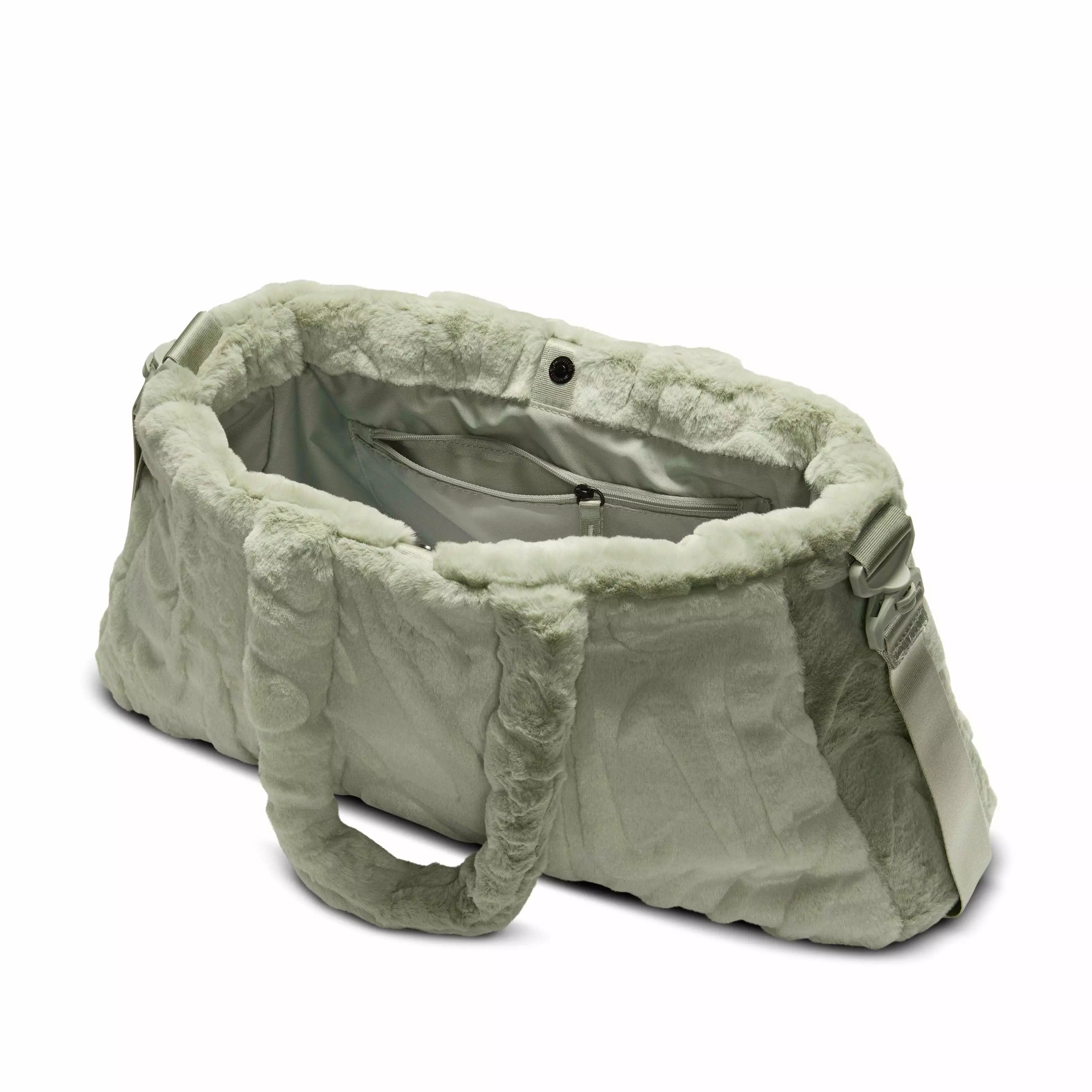 Nike Women's Sportswear Faux Fur Tote -Jade - JADE GREEN