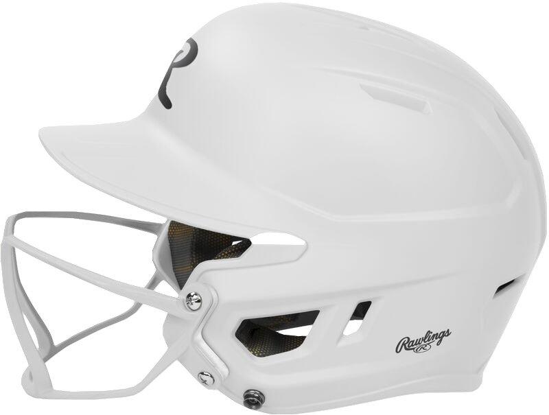 Rawlings Mach HI-VIZ Fastpitch Softball Junior Batting Helmet - WHITE Thumbnail View 5