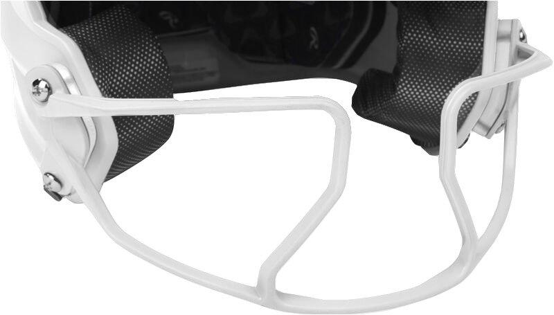 Rawlings Mach HI-VIZ Fastpitch Softball Junior Batting Helmet - WHITE Thumbnail View 8