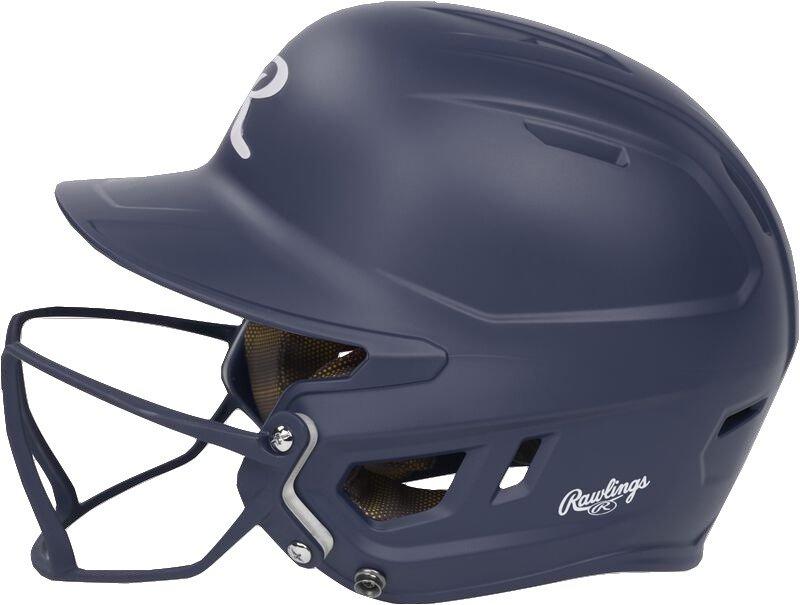 Rawlings Mach HI-VIZ Fastpitch Softball Junior Batting Helmet - NAVY Thumbnail View 5