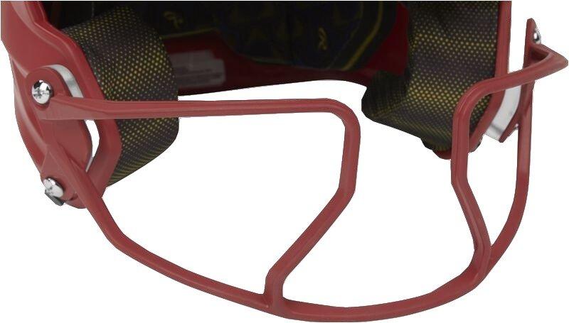 Rawlings Mach HI-VIZ Fastpitch Softball Junior Batting Helmet - SCARLET Thumbnail View 8