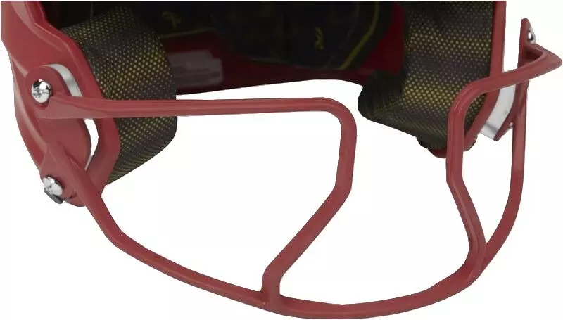 Rawlings Mach HI-VIZ Fastpitch Softball Junior Batting Helmet - SCARLET