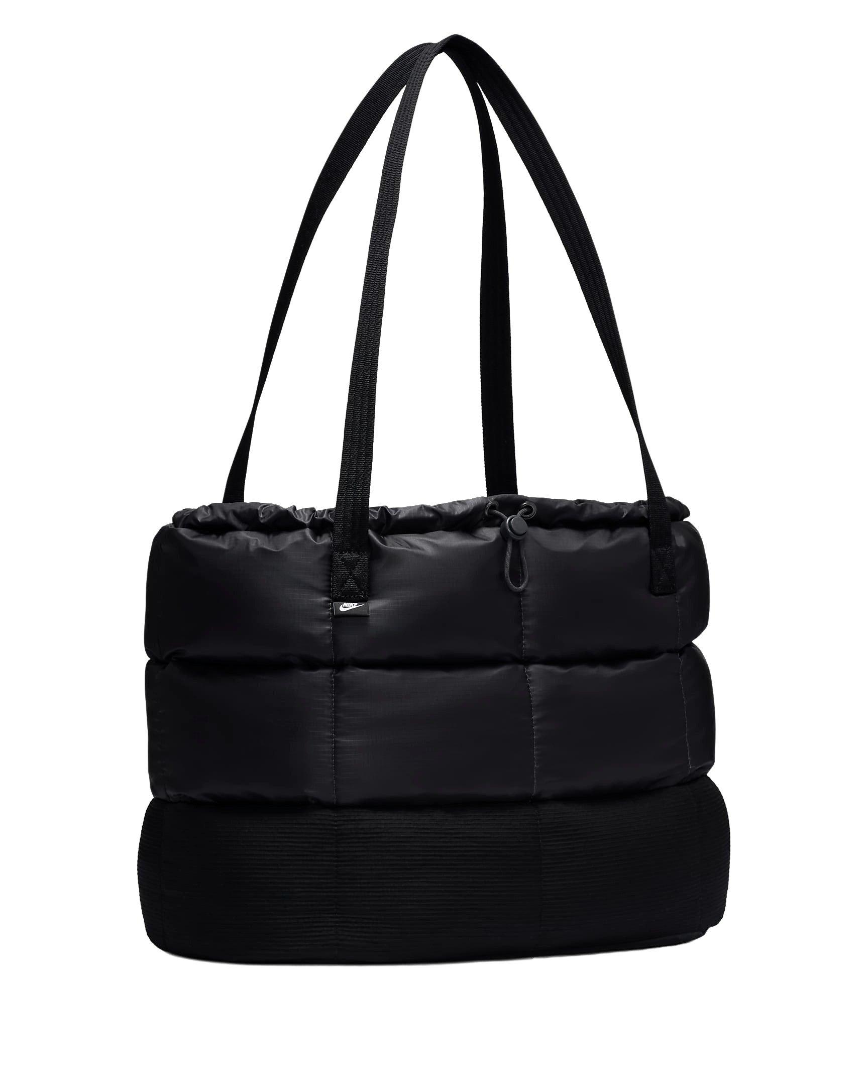 Nike Women's Sportswear Puffer Tote Bag - BLACK Thumbnail View 3