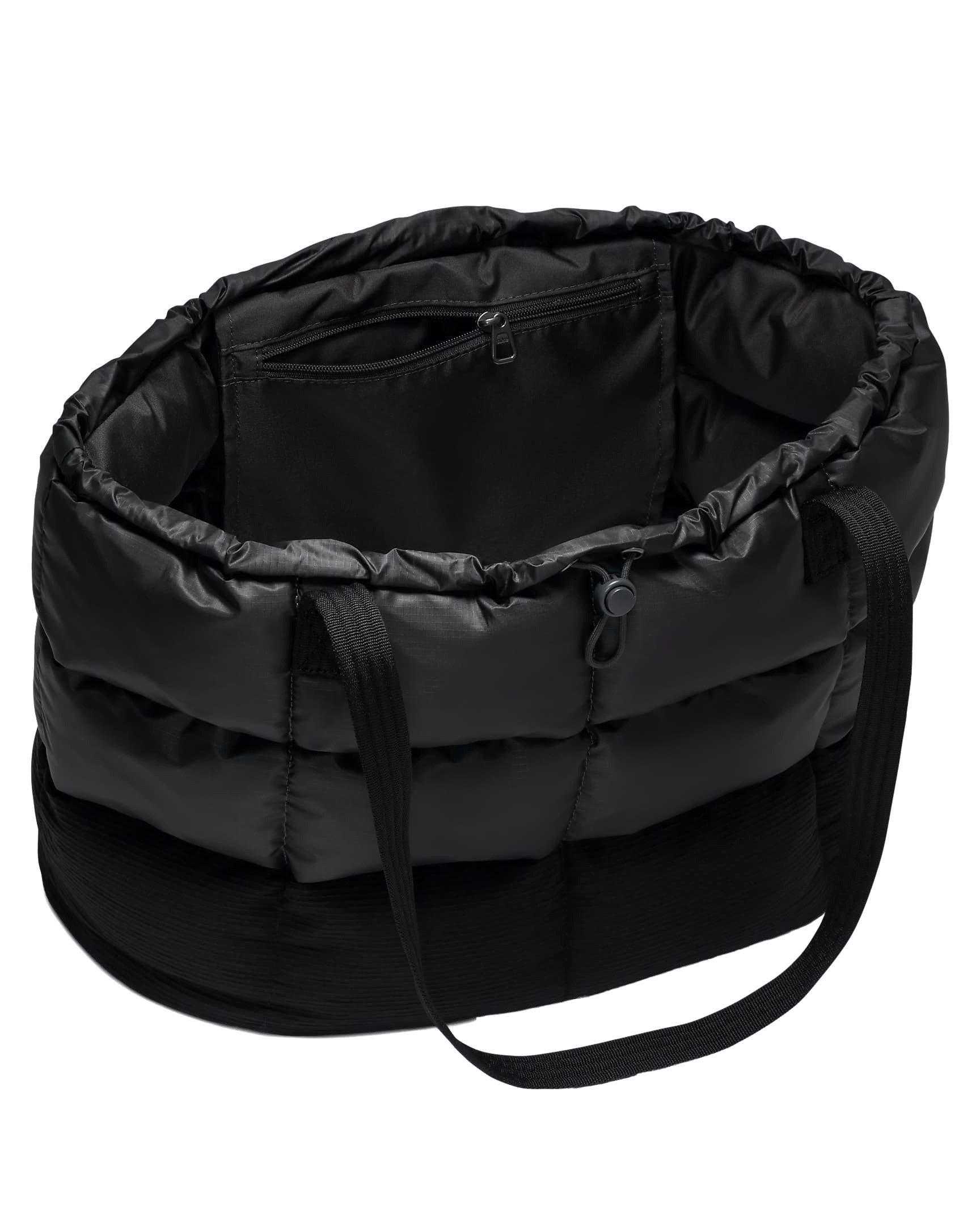 Nike Women's Sportswear Puffer Tote Bag - BLACK Thumbnail View 4