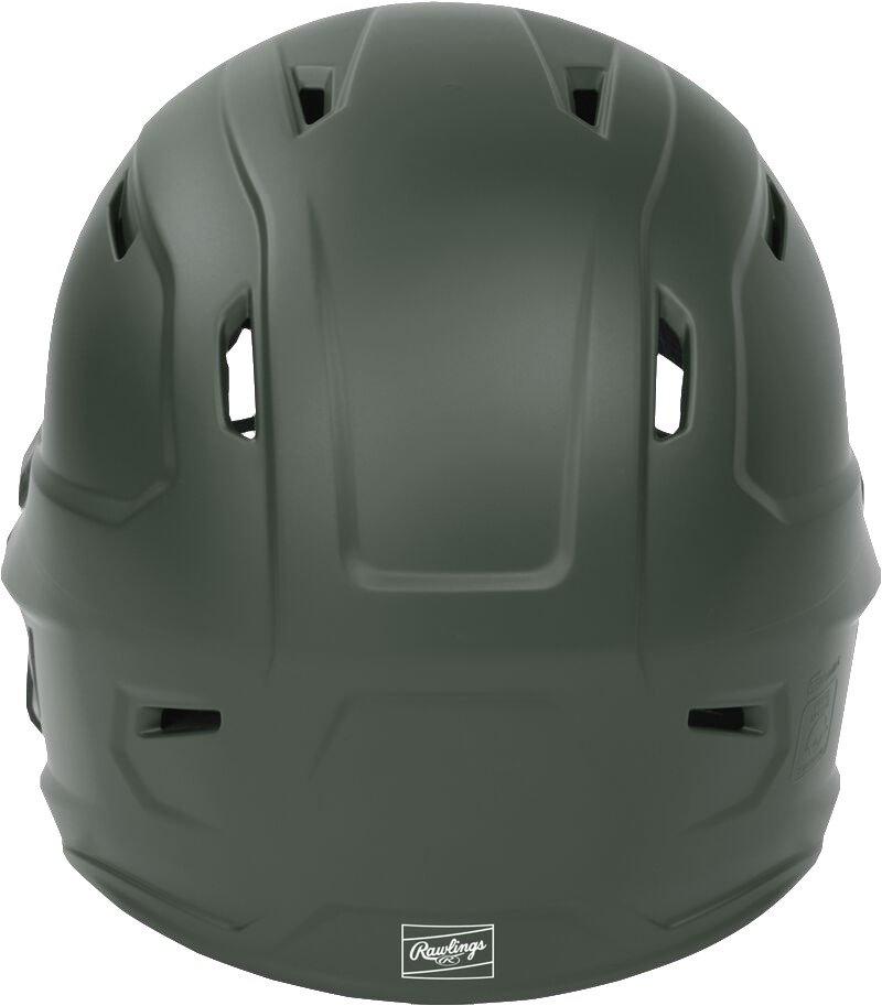 Rawlings Mach HI-VIZ Fastpitch Softball Senior Batting Helmet - DK GREEN Thumbnail View 2