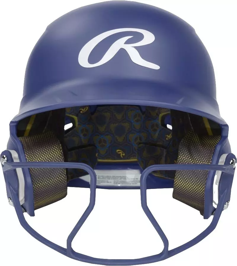 Rawlings Mach HI-VIZ Fastpitch Softball Senior Batting Helmet - ROYAL