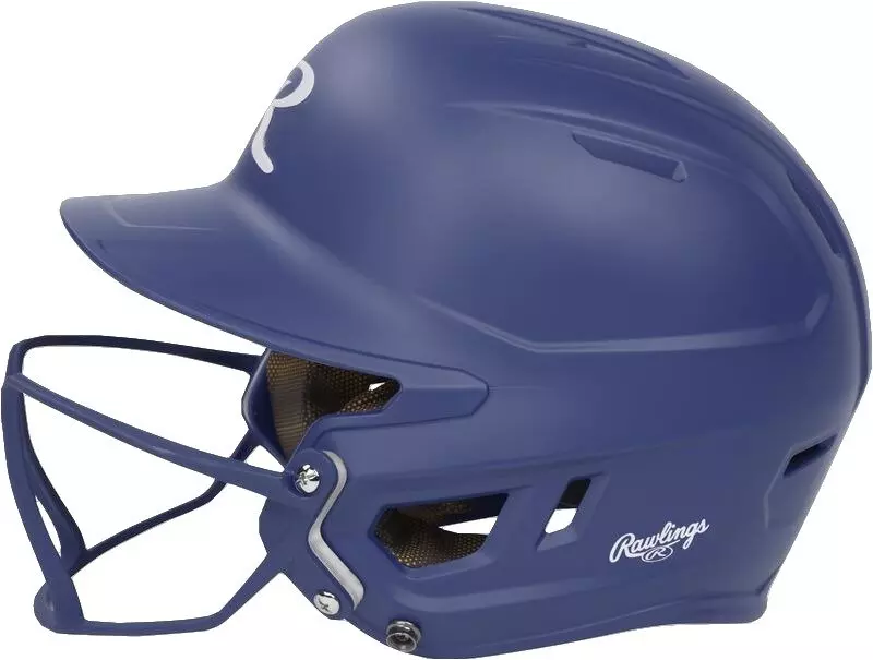 Rawlings Mach HI-VIZ Fastpitch Softball Senior Batting Helmet - ROYAL
