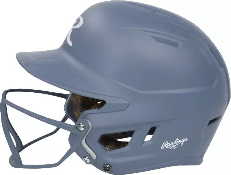 Rawlings Mach HI-VIZ Fastpitch Softball Senior Batting Helmet - BLUE