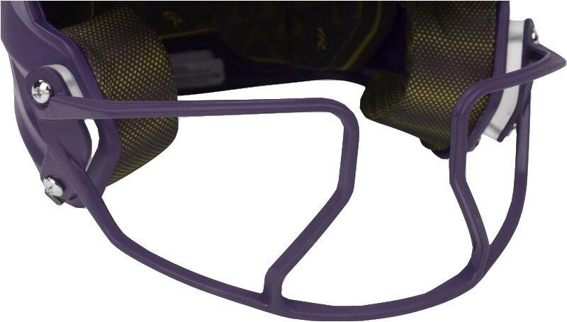 Rawlings Mach HI-VIZ Fastpitch Softball Senior Batting Helmet - PURPLE Thumbnail View 8