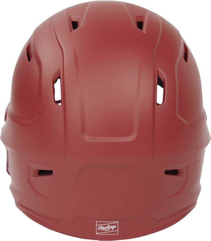 Rawlings Mach HI-VIZ Fastpitch Softball Senior Batting Helmet - SCARLET Thumbnail View 2