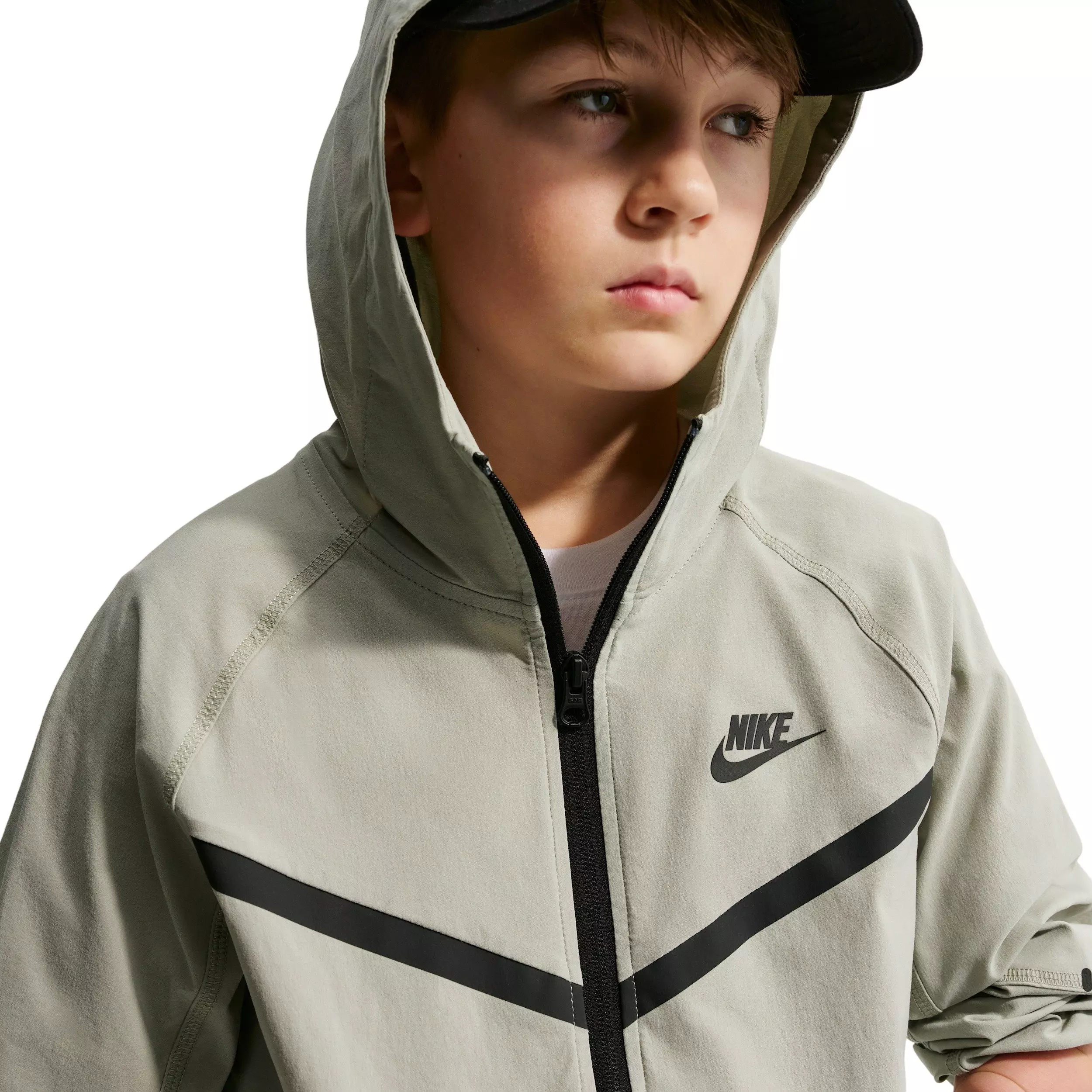 Nike Big Boys' Tech Woven Jacket - Light Green - LIGHT GREEN