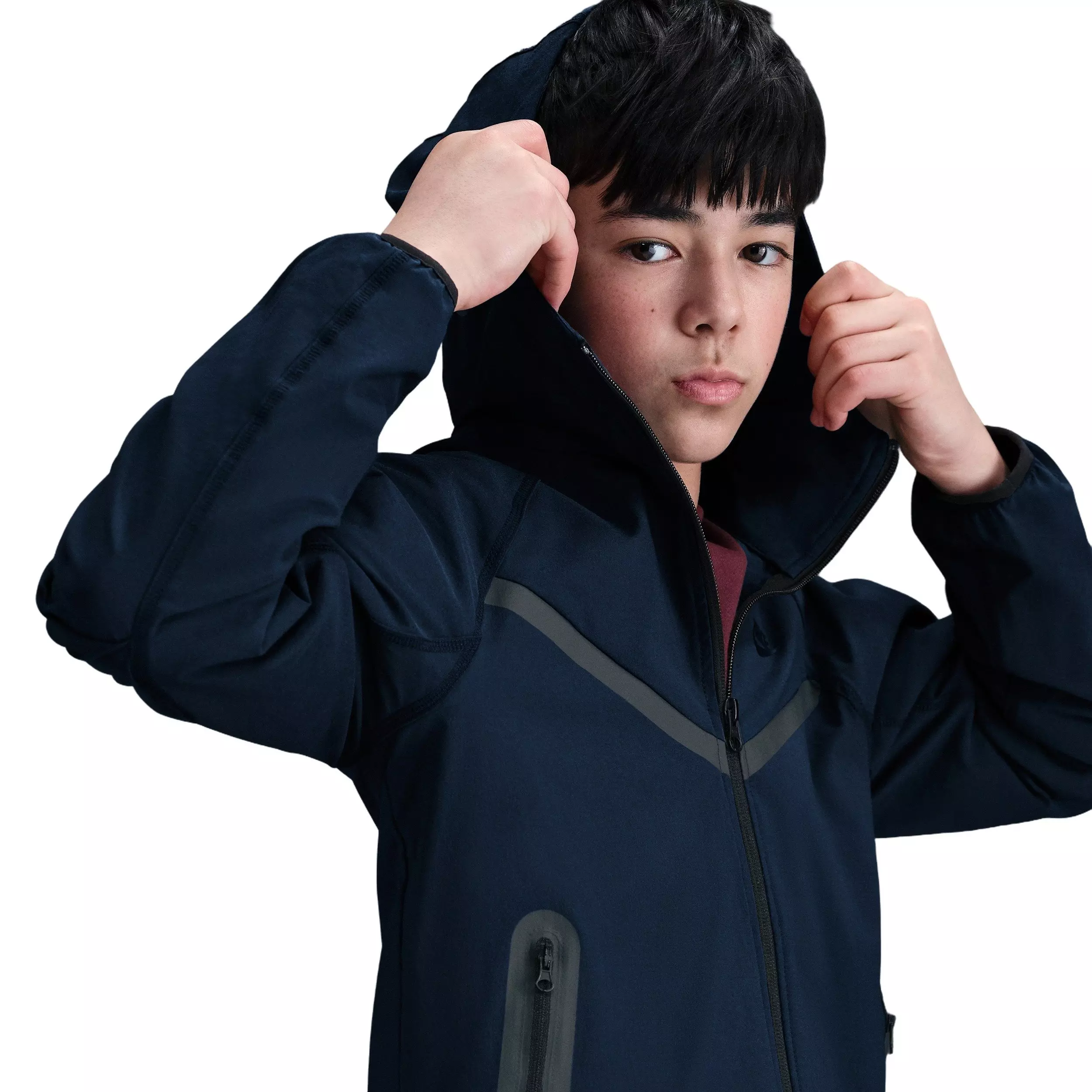 Nike Big Boys' Tech Woven Jacket - Navy - NAVY