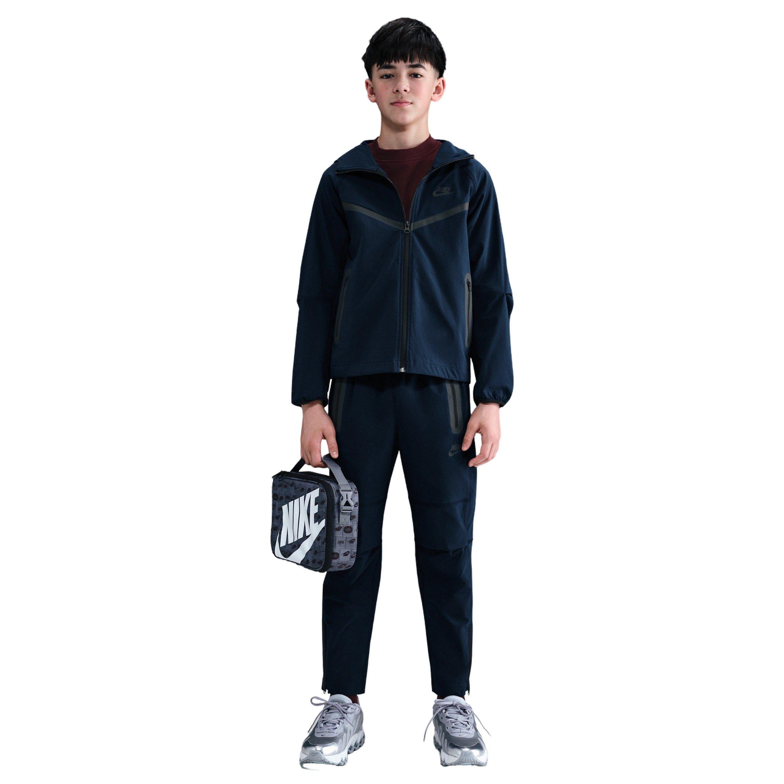 Nike Big Boys' Tech Woven Jacket - Navy - NAVY Thumbnail View 4
