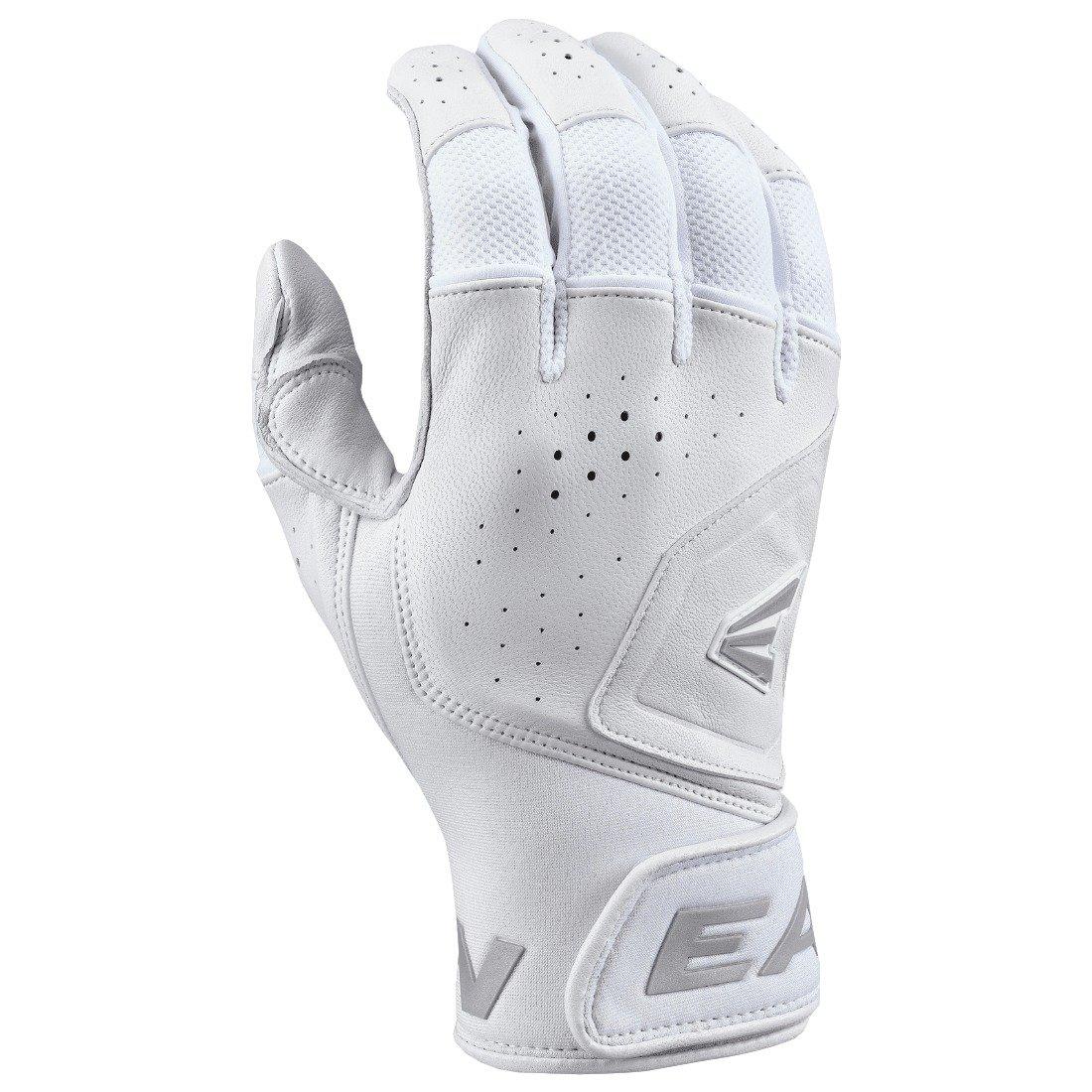 Easton Mav Pro Baseball Batting Gloves - White - WHITE Thumbnail View 1