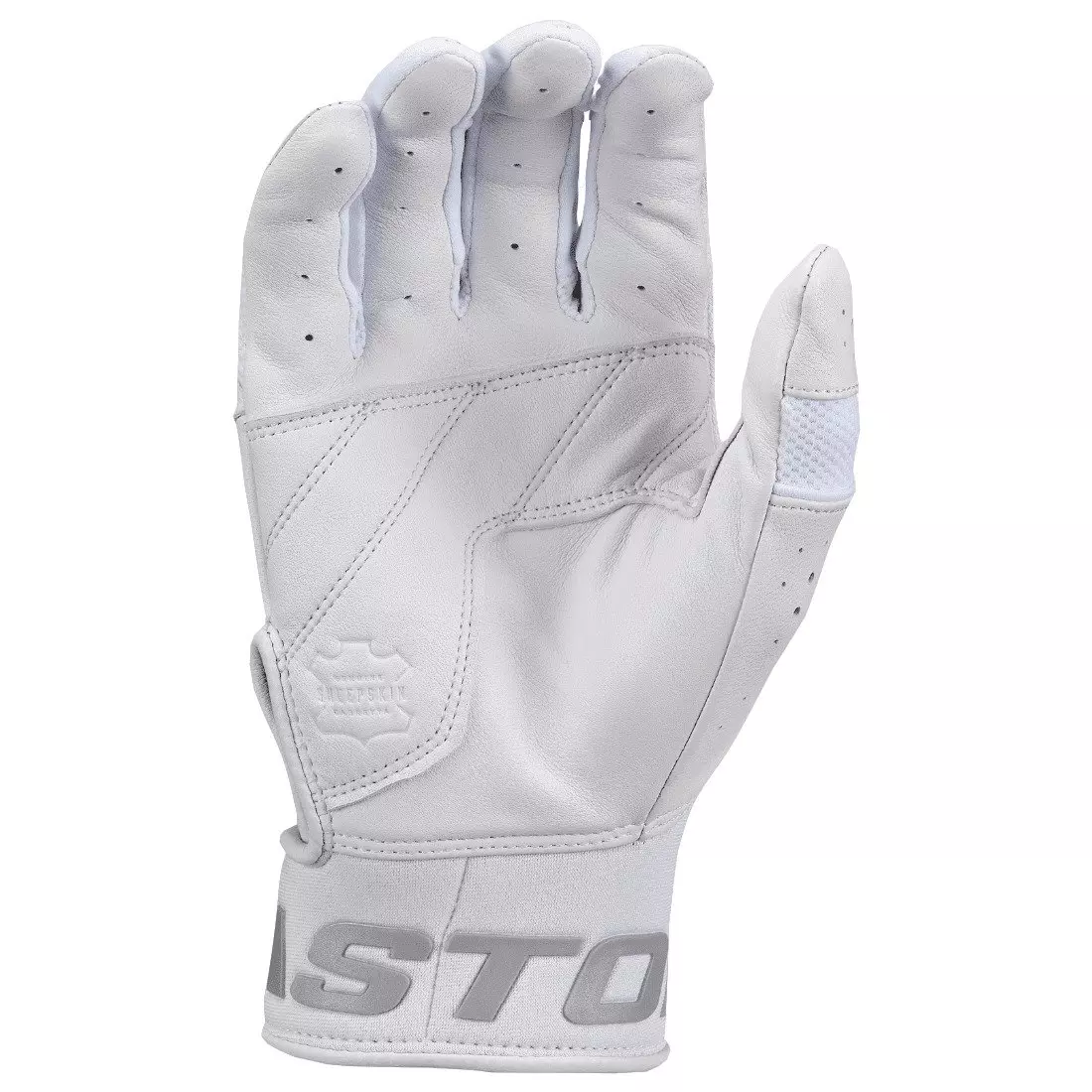 Easton Mav Pro Baseball Batting Gloves - White - WHITE
