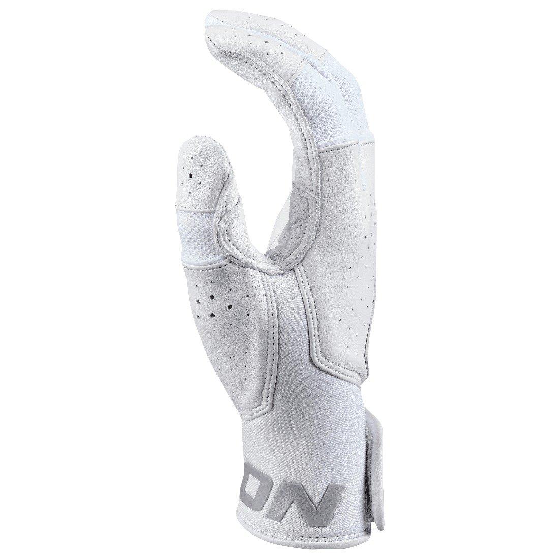 Easton Mav Pro Baseball Batting Gloves - White - WHITE Thumbnail View 3