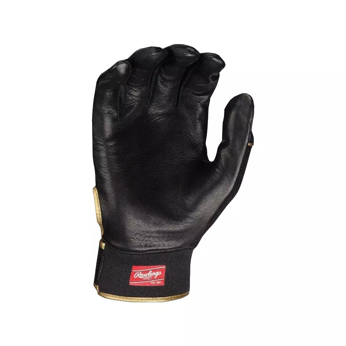 Rawlings Pro Preferred Baseball Batting Gloves - Black - BLACK