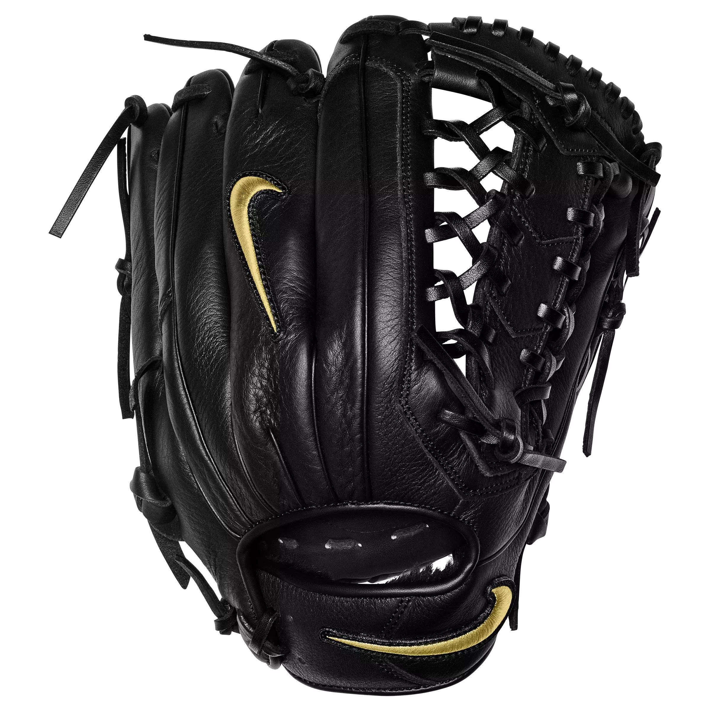 Nike Alpha Edge 12" Field Mitt (RHT) - BLACK/GOLD
