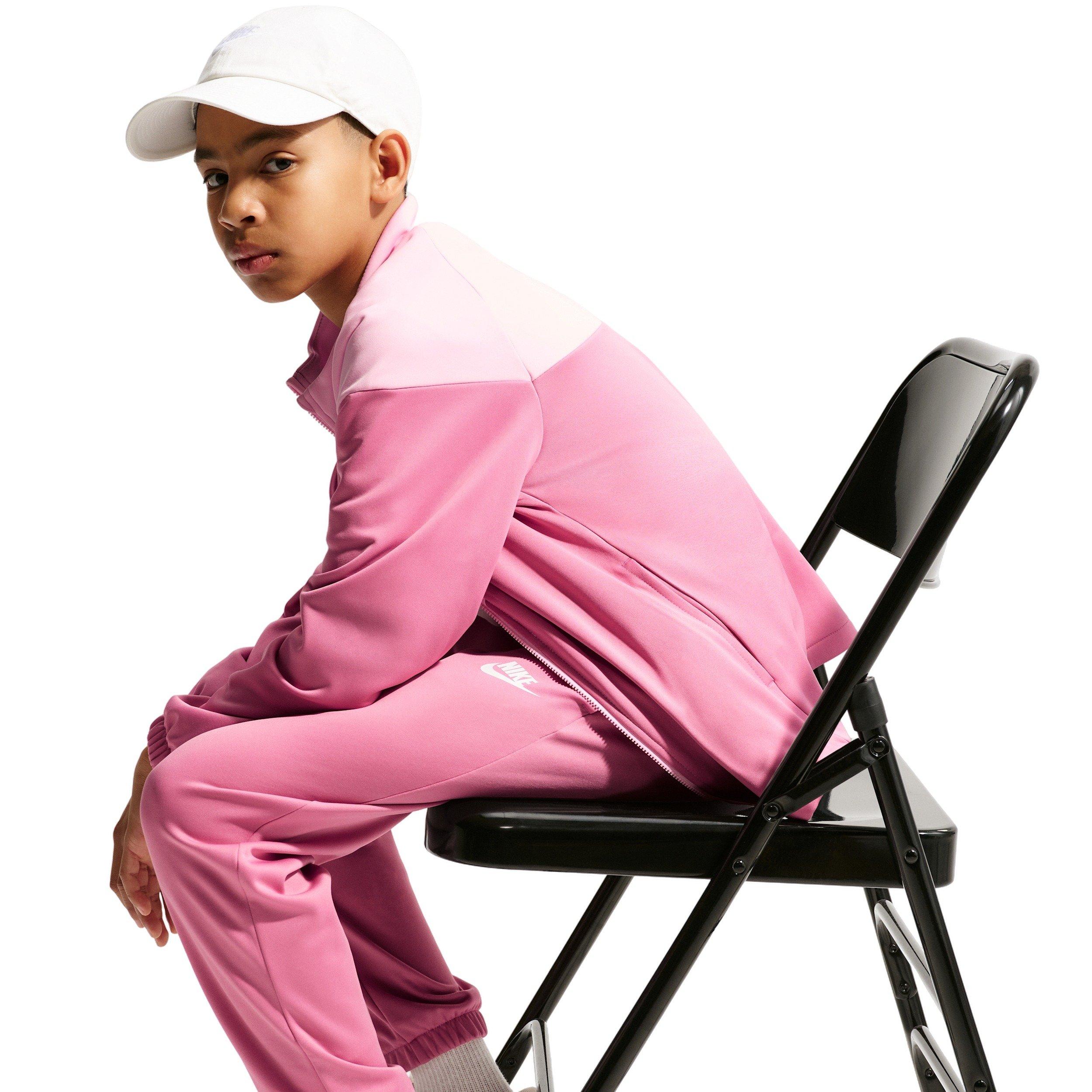 Nike Sportswear Dri-FIT Big Kids' Pink Track Suit