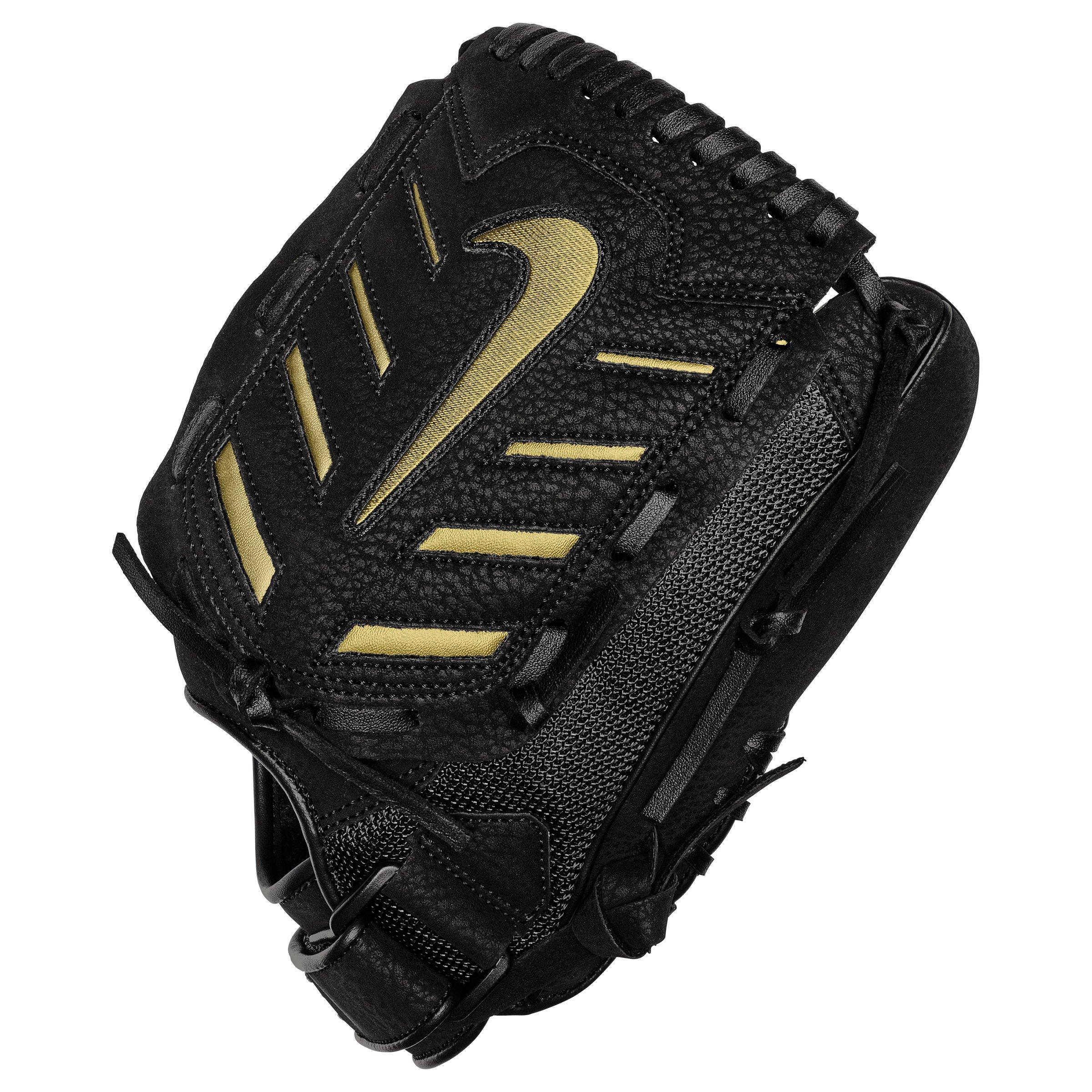 Nike Youth Alpha Edge 11.5" Field Mitt (RHT) - BLACK/GOLD Thumbnail View 3