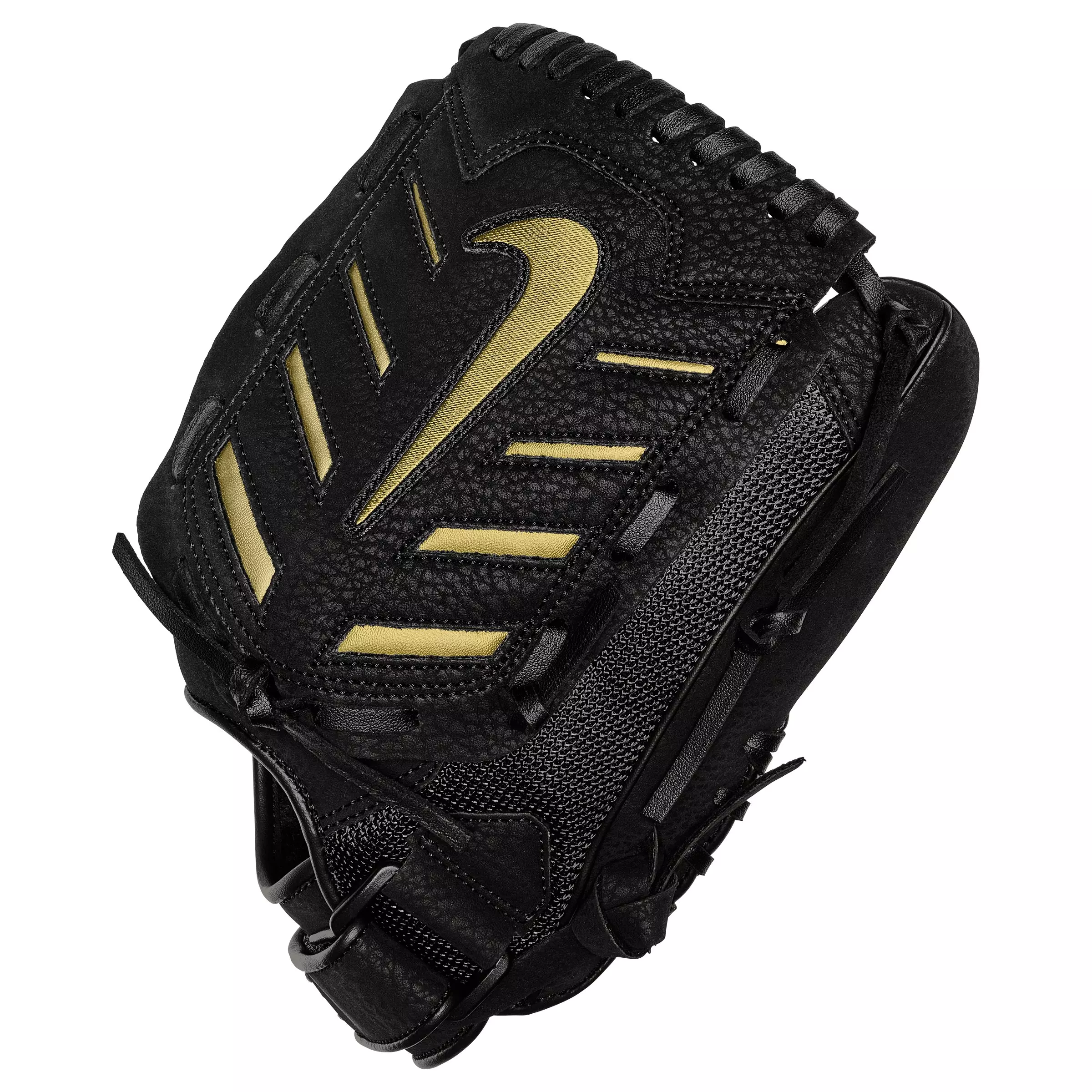 Nike Youth Alpha Edge 11.5" Field Mitt (RHT) - BLACK/GOLD