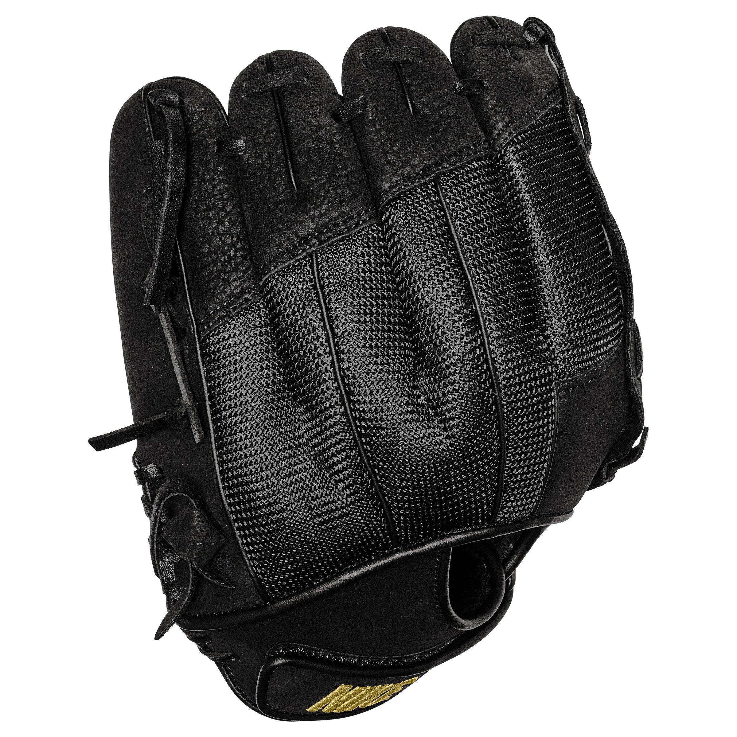 Nike Youth Alpha Edge 11.5" Field Mitt (RHT) - BLACK/GOLD Thumbnail View 4