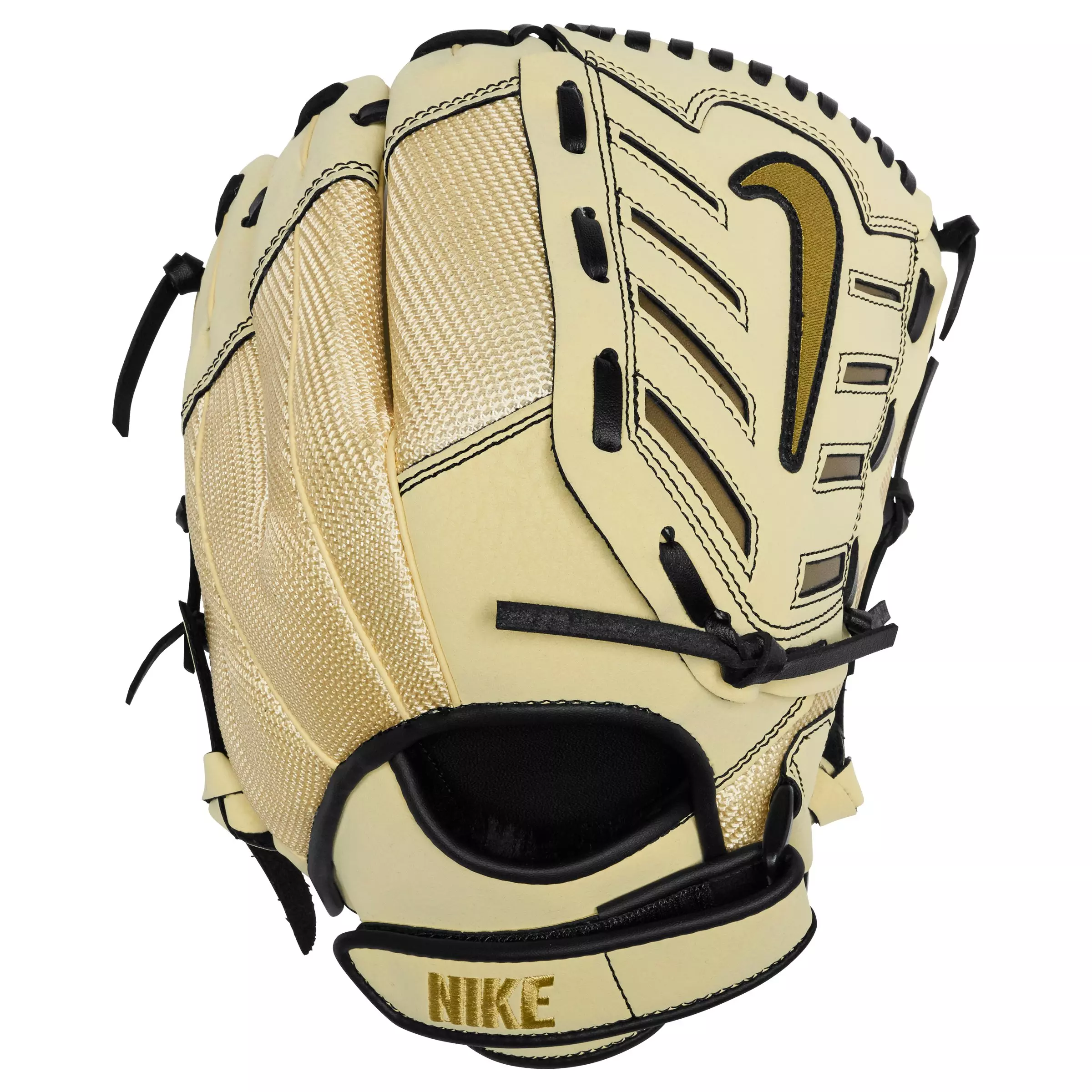 Nike Youth Alpha Edge 11.5" Field Mitt (RHT) - WHITE/GOLD