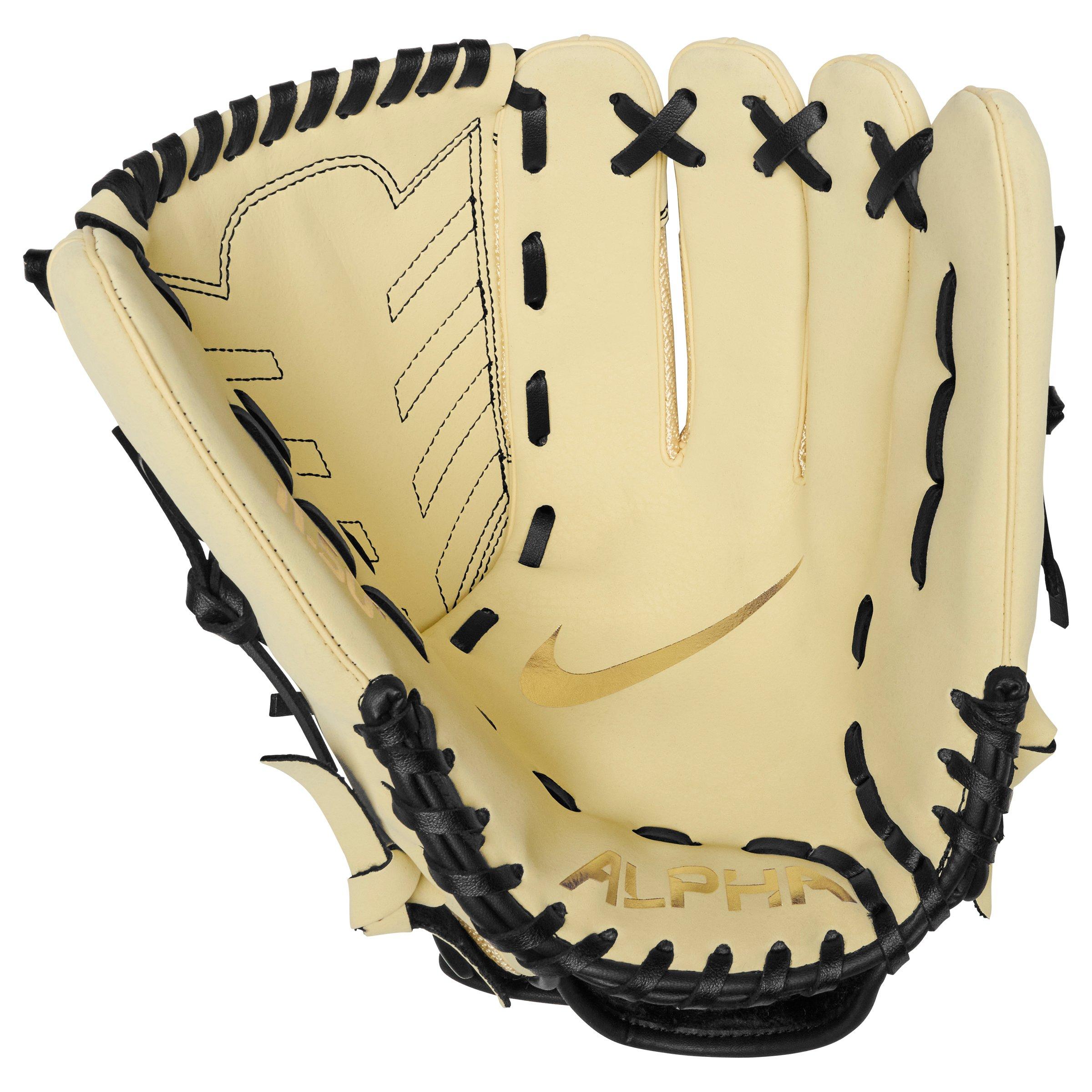 Nike Youth Alpha Edge 11.5" Field Mitt (RHT) - WHITE/GOLD Thumbnail View 2