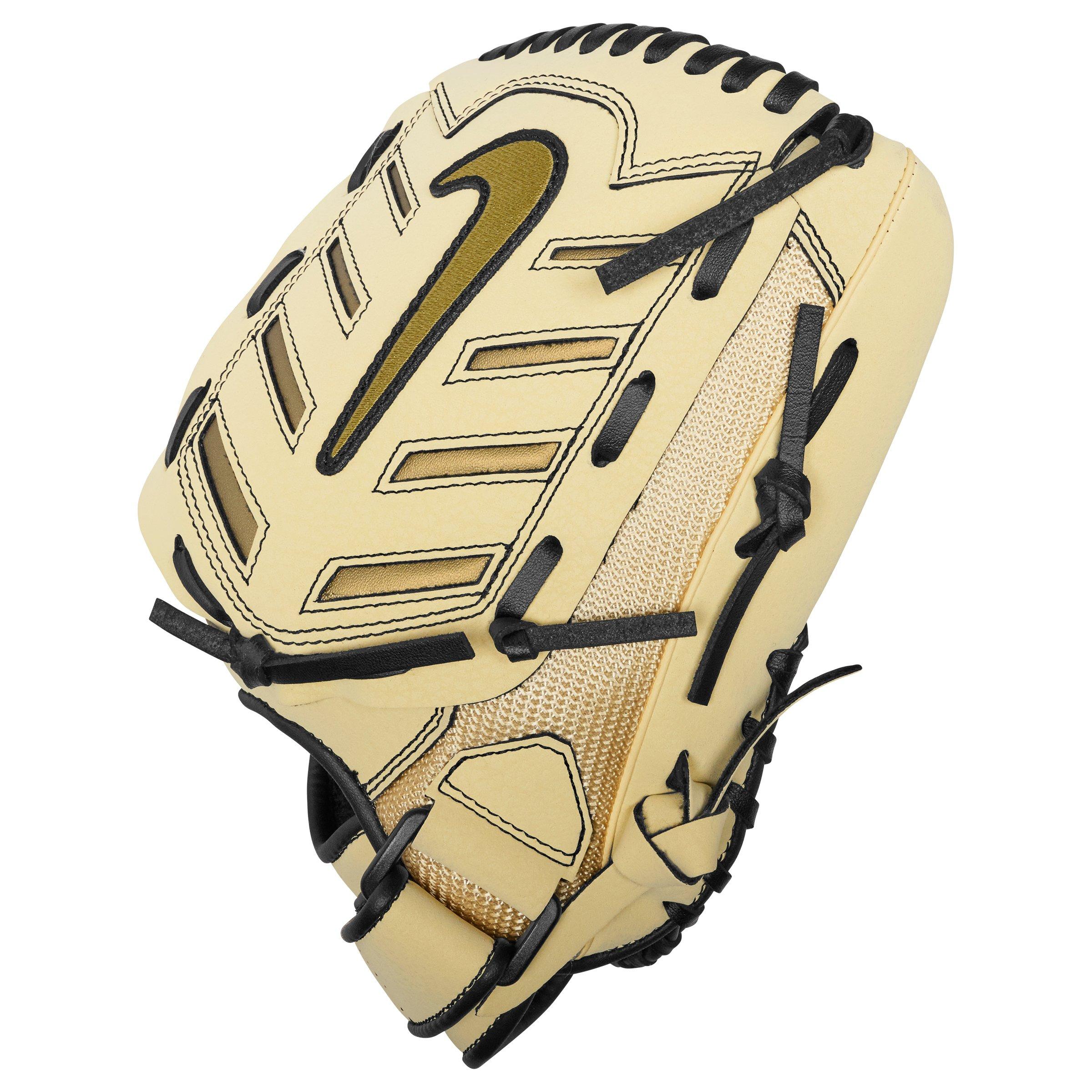 Nike Youth Alpha Edge 11.5" Field Mitt (RHT) - WHITE/GOLD Thumbnail View 3
