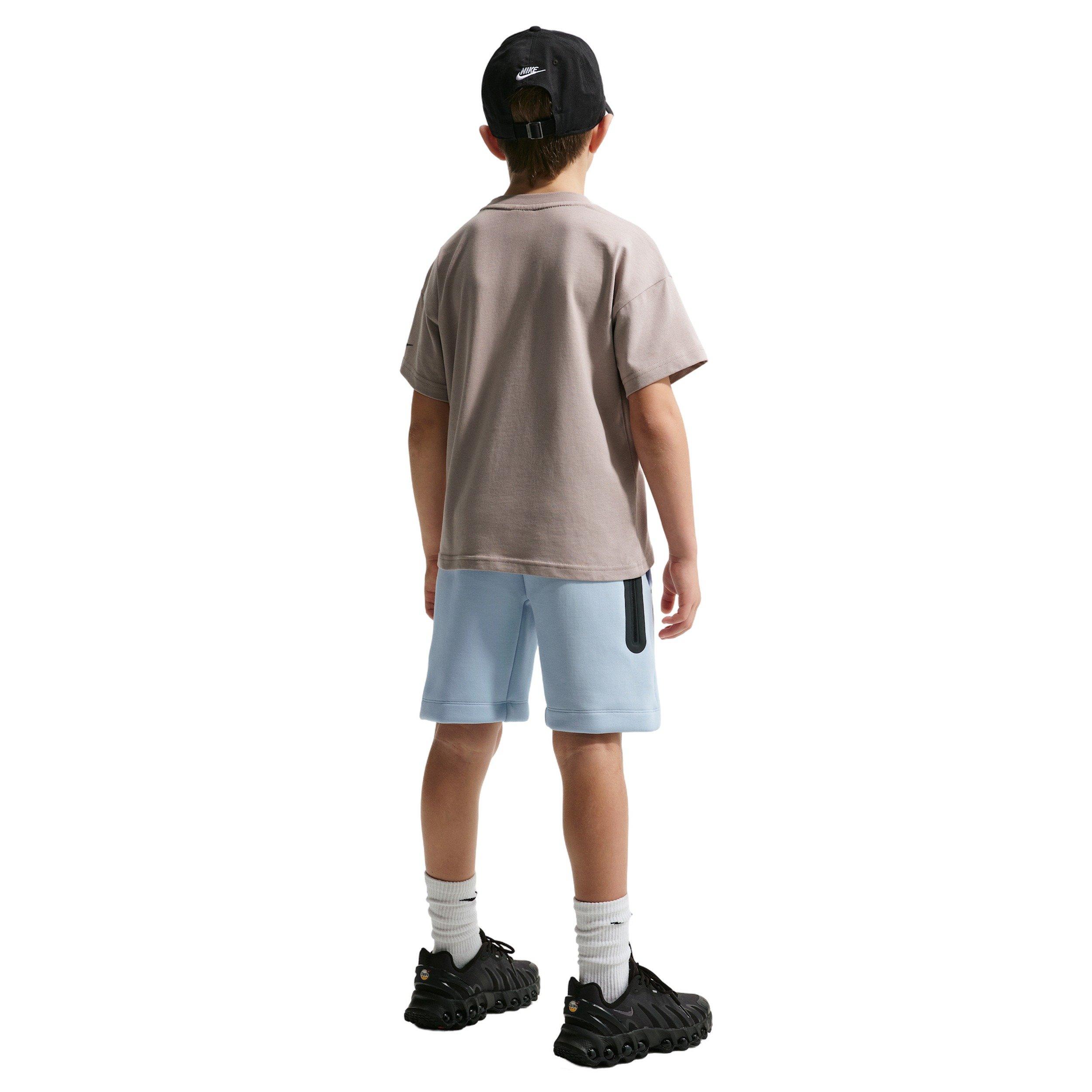 Nike Big Boys' Sportswear Tech Fleece Shorts - Hydrogen Blue - HYDROGEN BLUE Thumbnail View 2