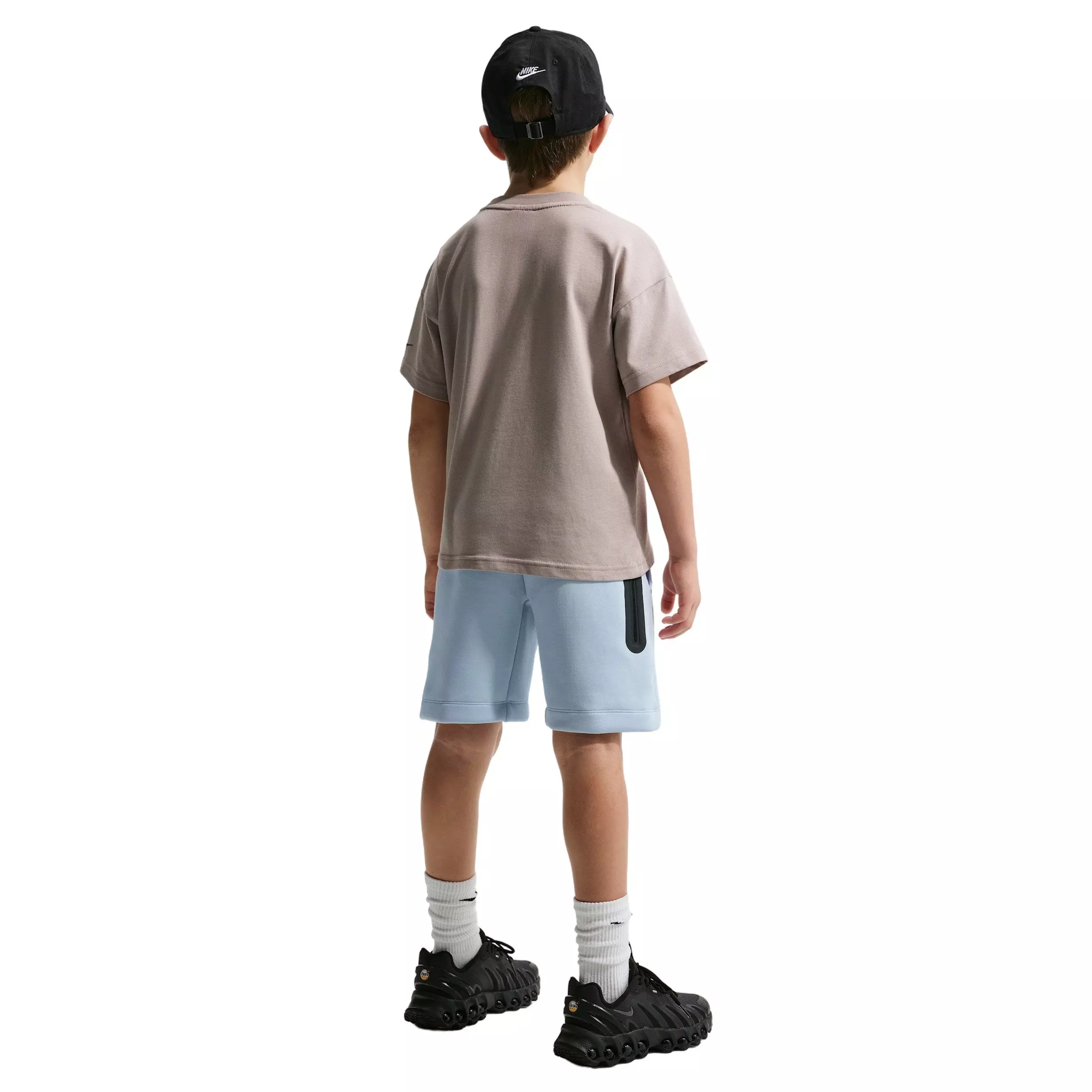 Nike Big Boys' Sportswear Tech Fleece Shorts - Hydrogen Blue - HYDROGEN BLUE