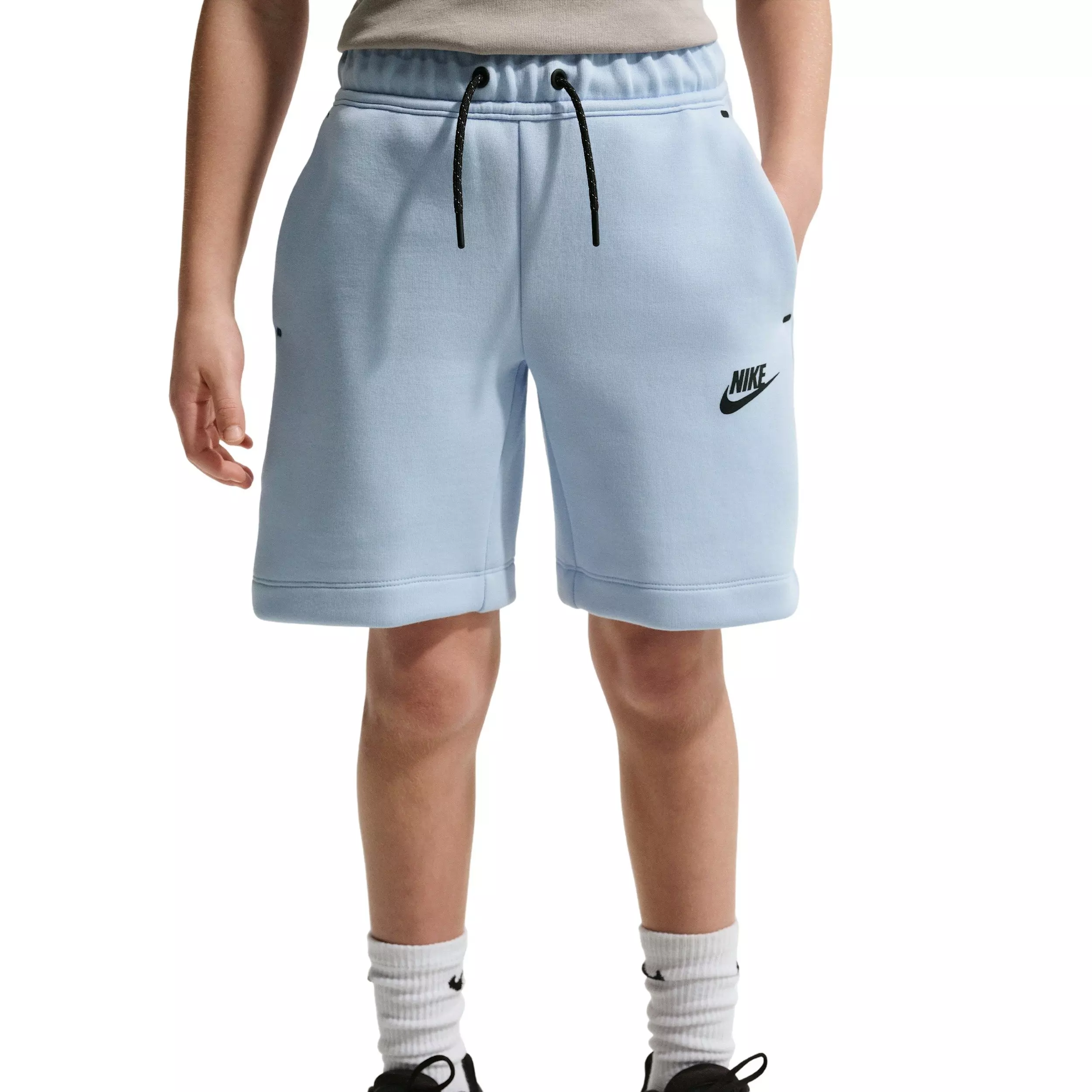 Nike Big Boys' Sportswear Tech Fleece Shorts - Blue - BLUE