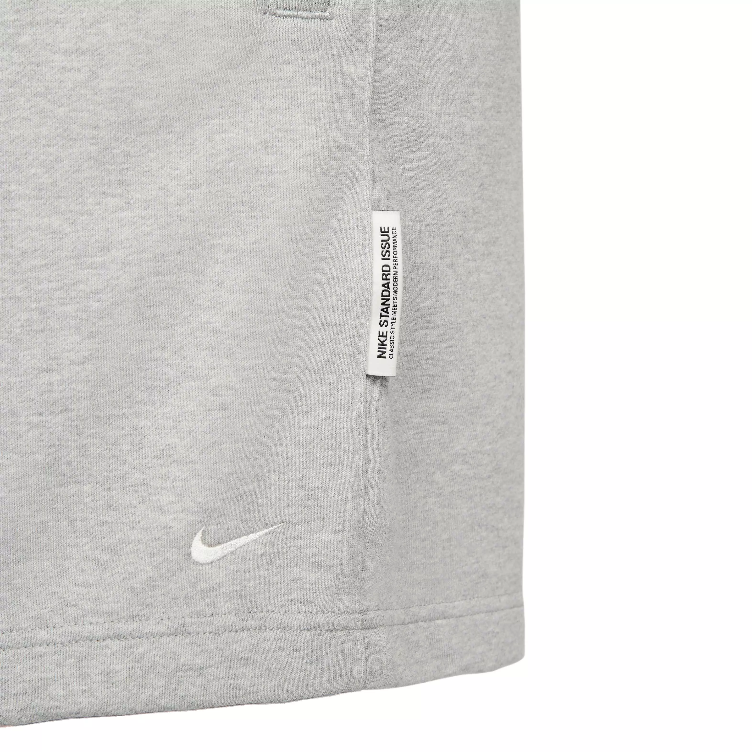 Nike Men's Dri-Fit 8" French Terry Standard Issue Basketball Shorts - GREY